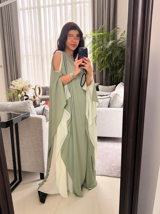 Mint green Flow• opened shoulders•