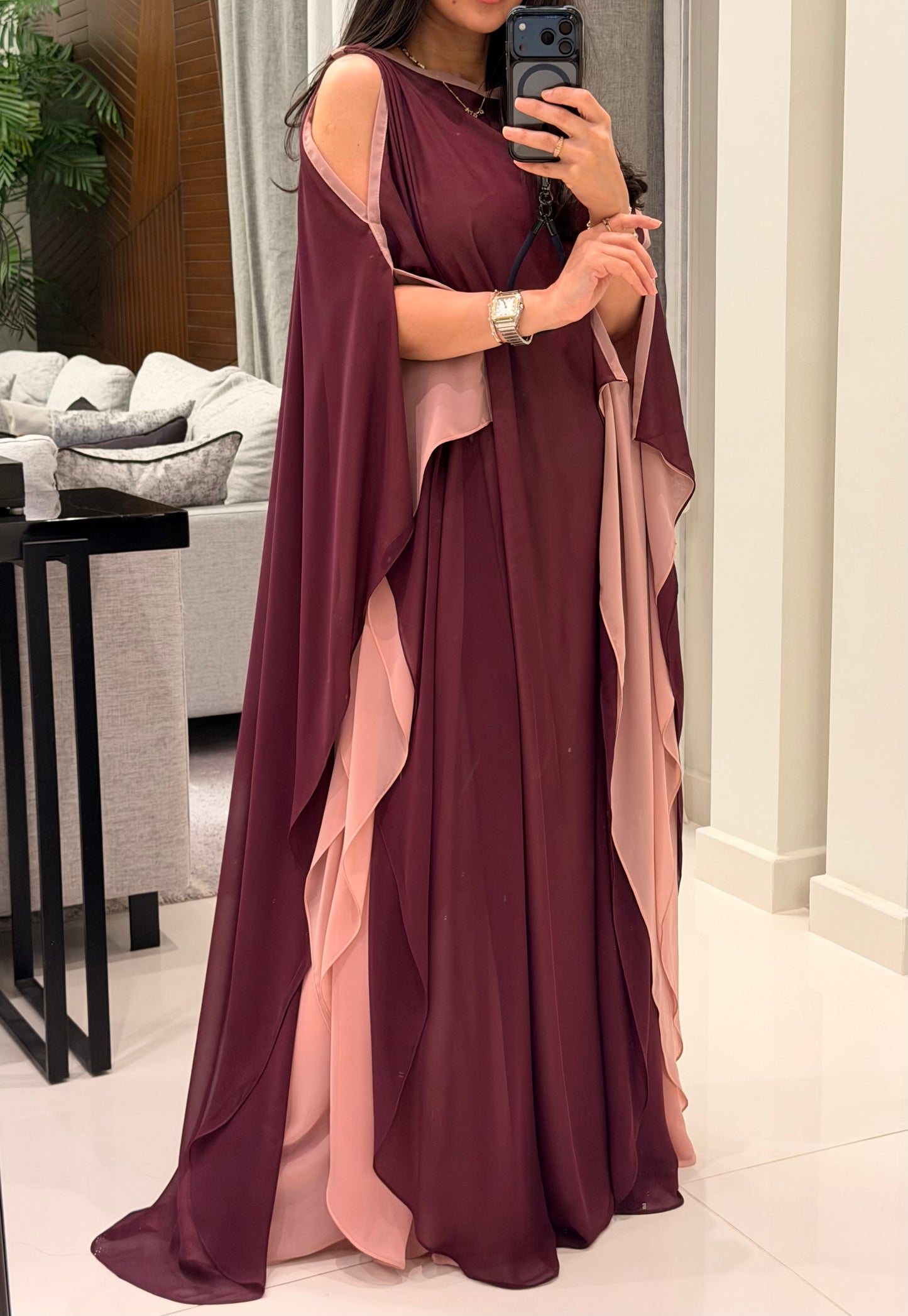 Flow dark plum x pink- open shoulders