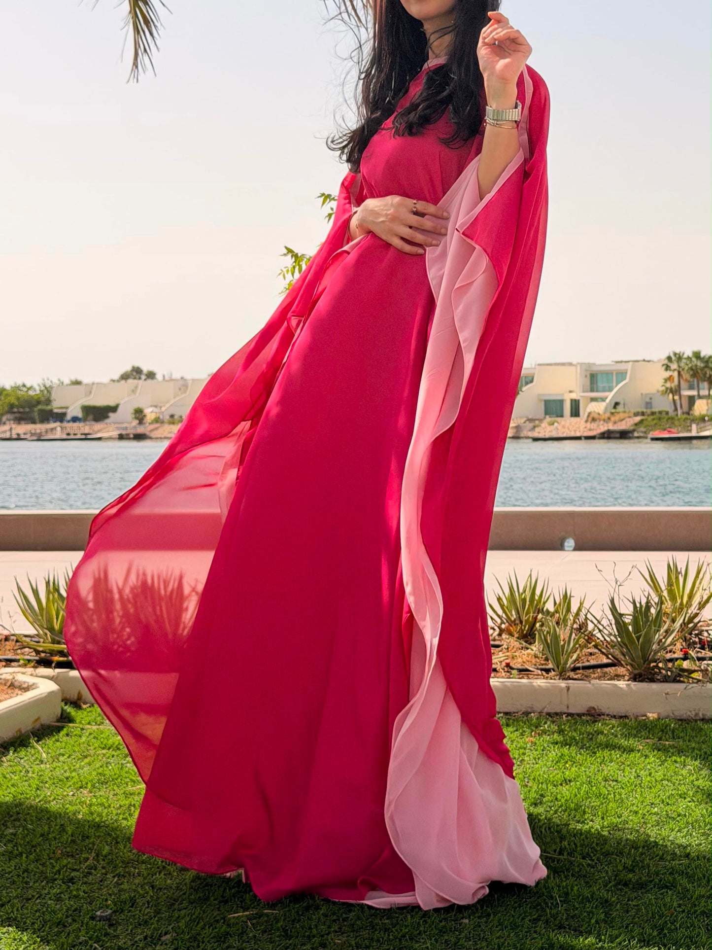 Flow Dark fuschia x pink- closed shoulders