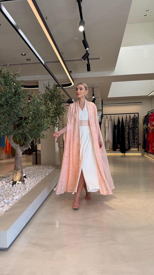Two piece Cape - peach