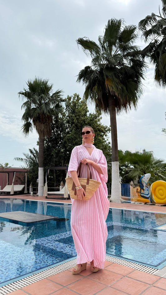 TT Summer Dress- Pink Stripes