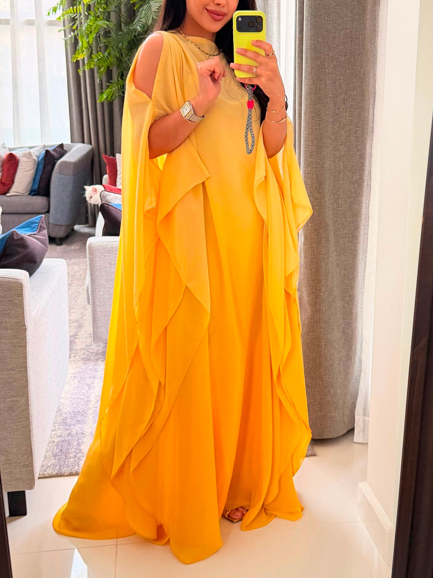 Flow yellow Ombré - open shoulders