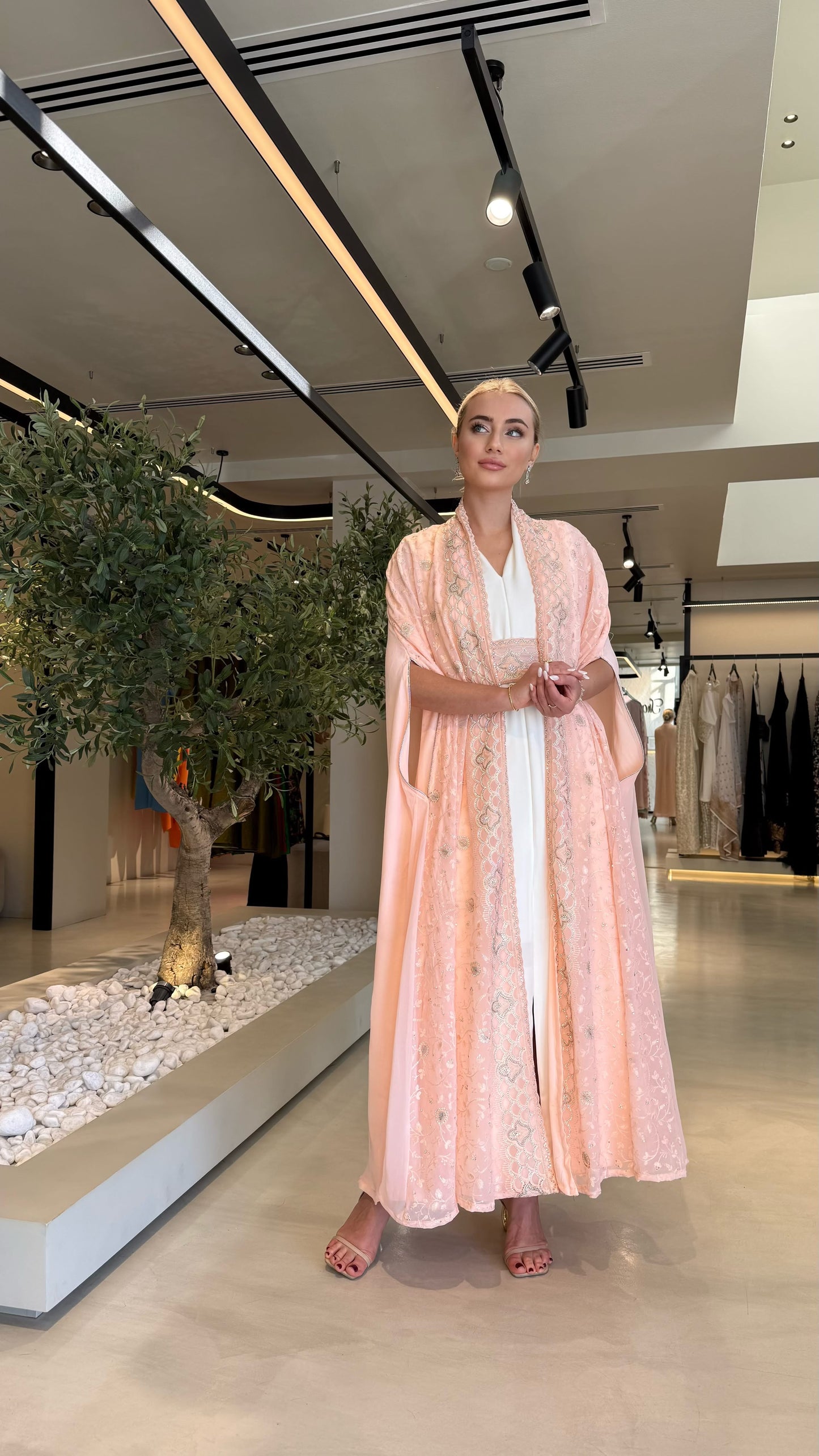Two piece Cape - peach