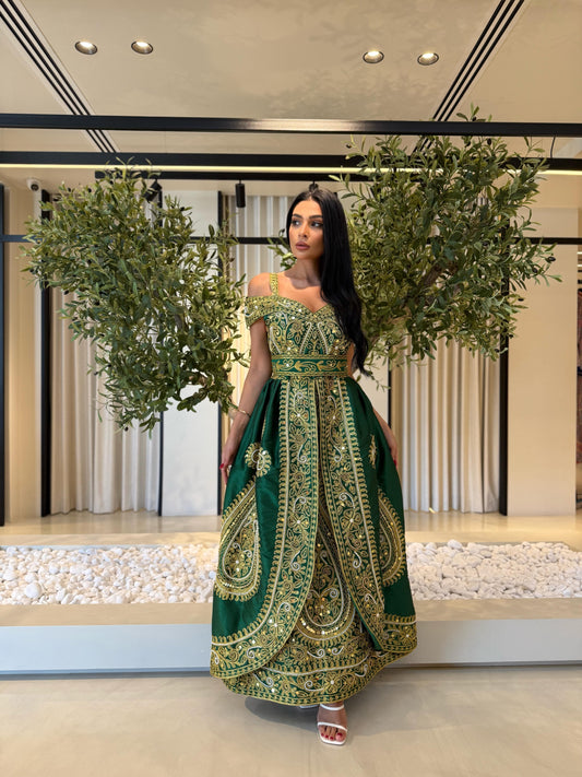 Jelwa Nashel Bridal Dress - Green 3