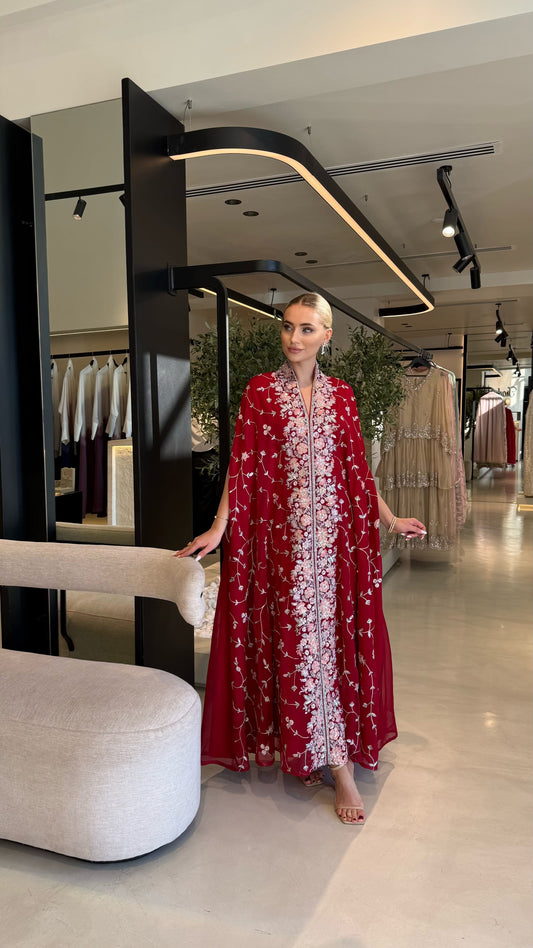 Cape Jelwa Kaftan -Red