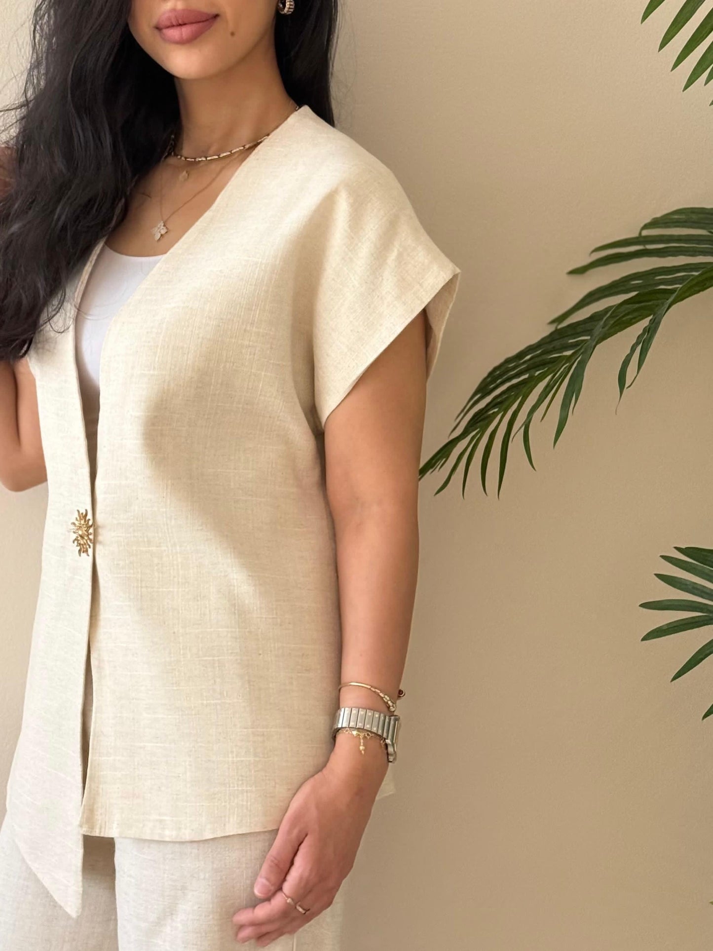 The linen Sun Set- light Beige
