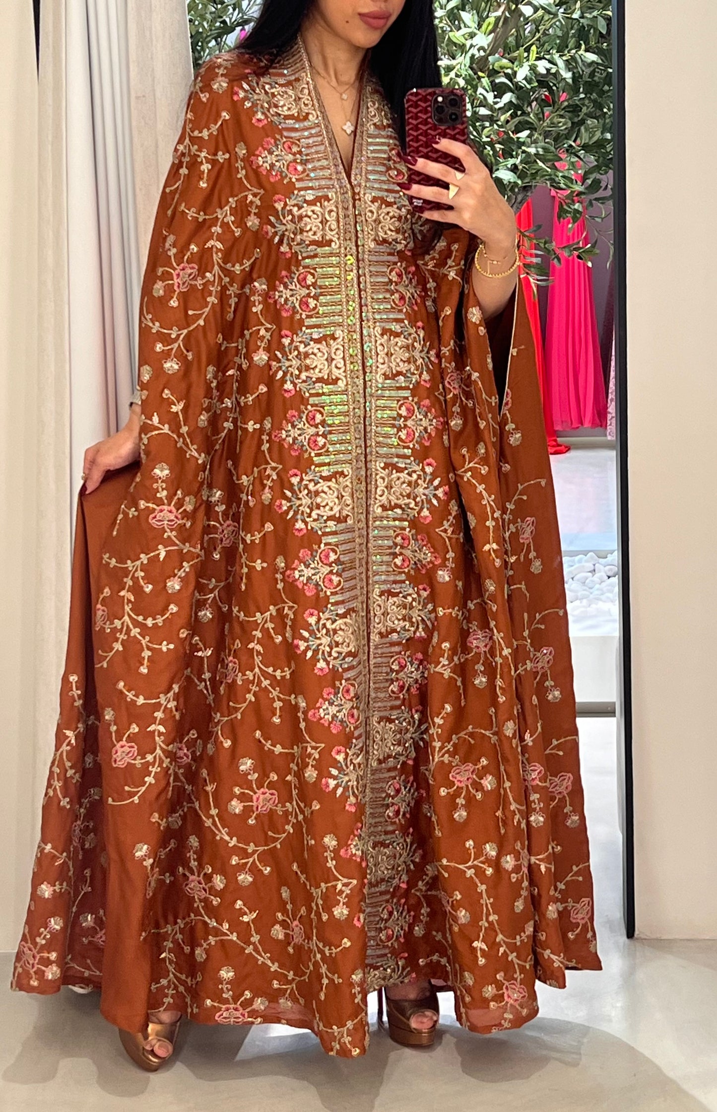 Jelwa Cape kaftan - Copper