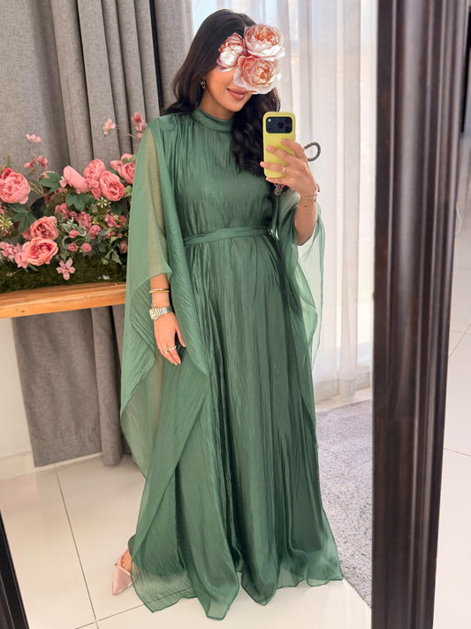 Organza Flow - Tealish Green