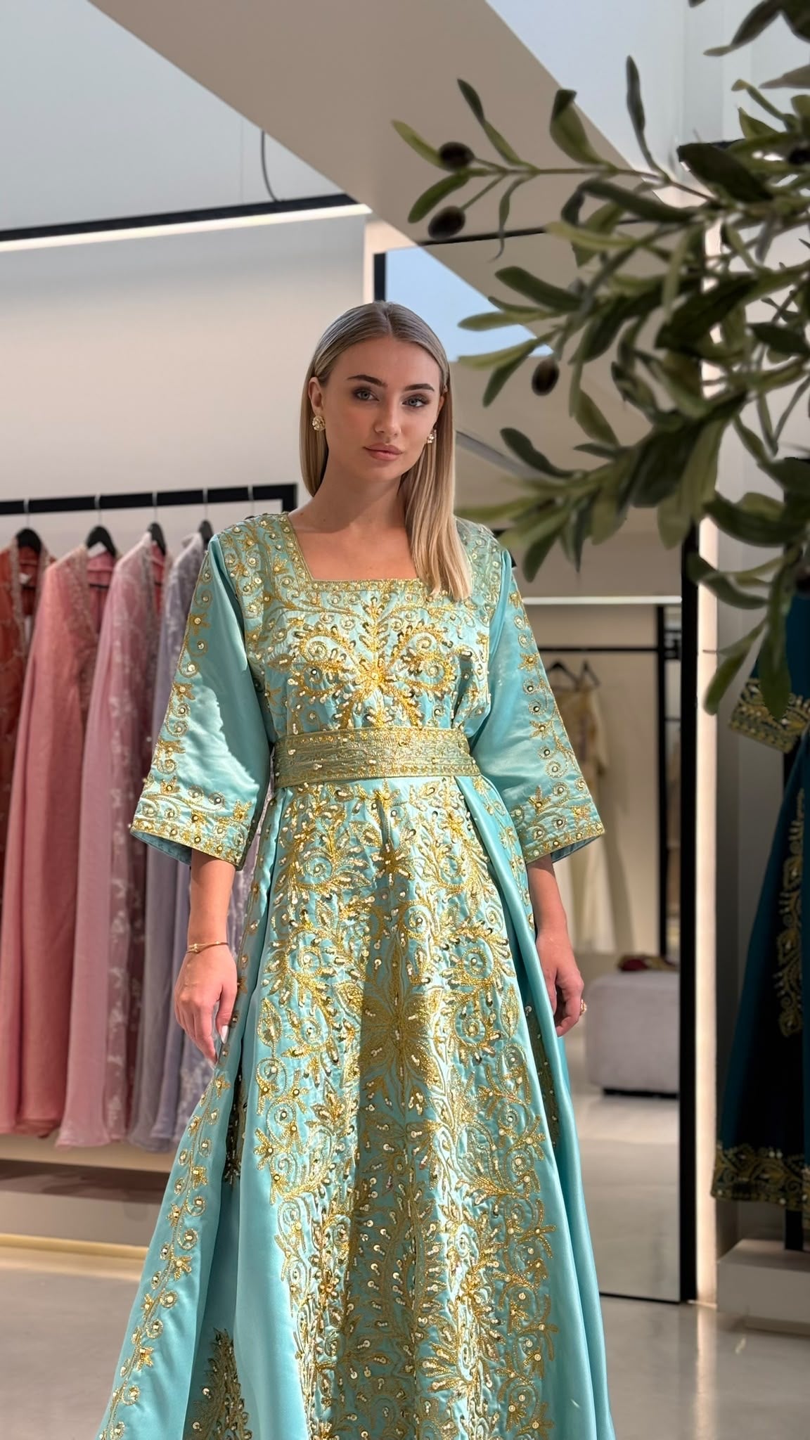 Nashel Jelwa Dress - Aqua