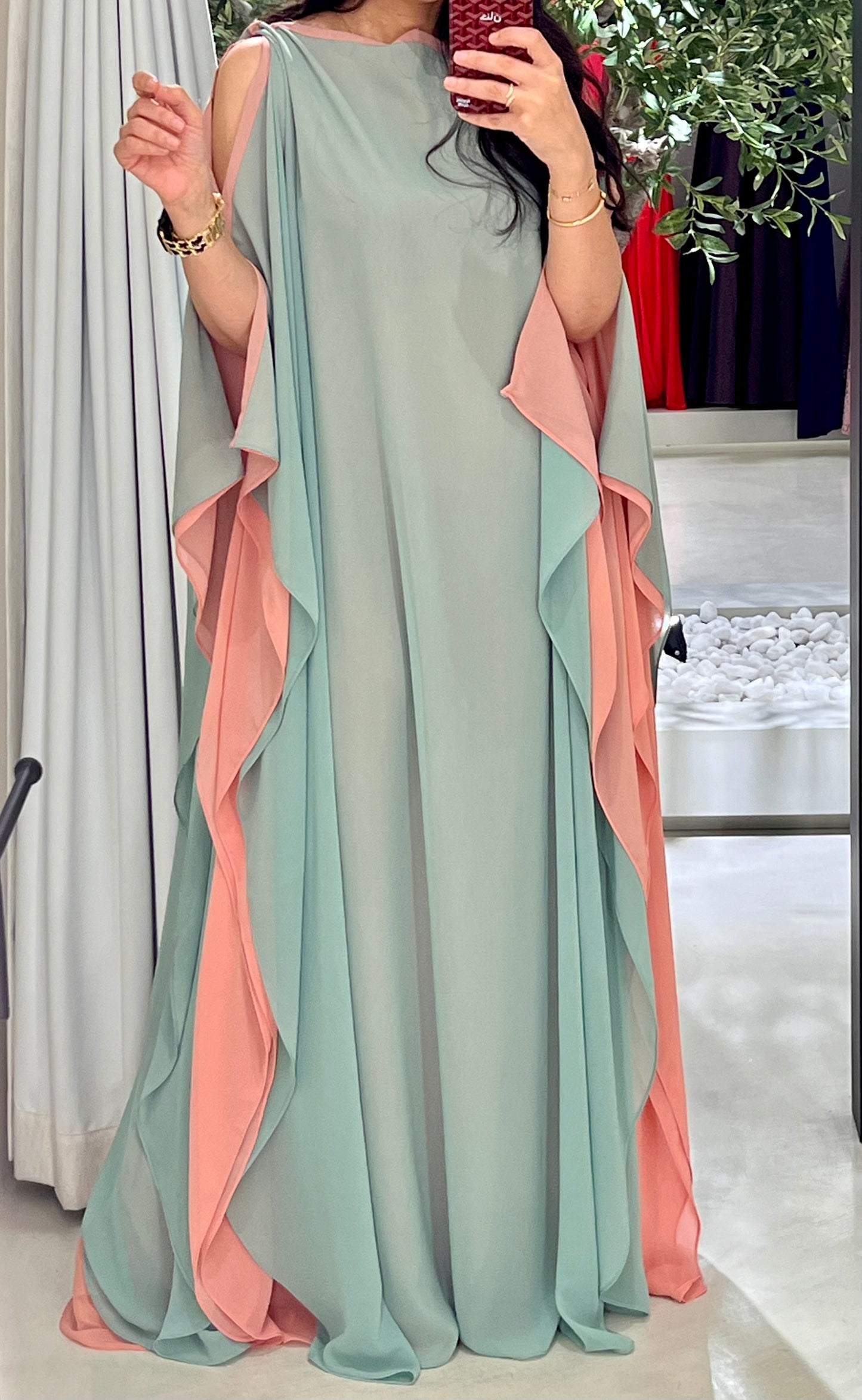 Mint x Nude Flow •cutout shoulder•