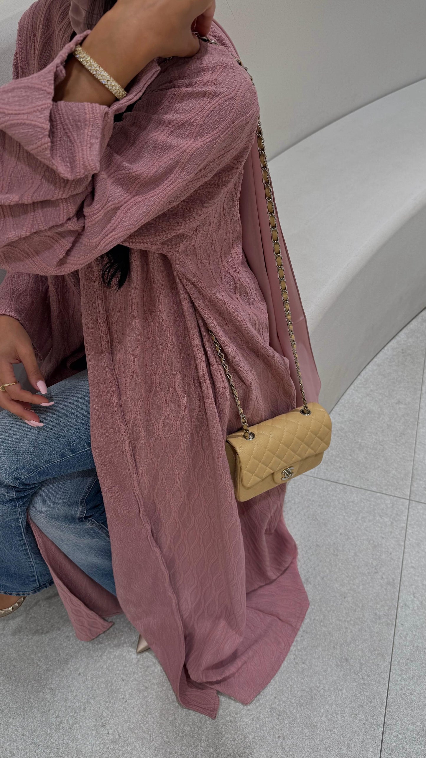 The Basic Abaya -Dusty Rose