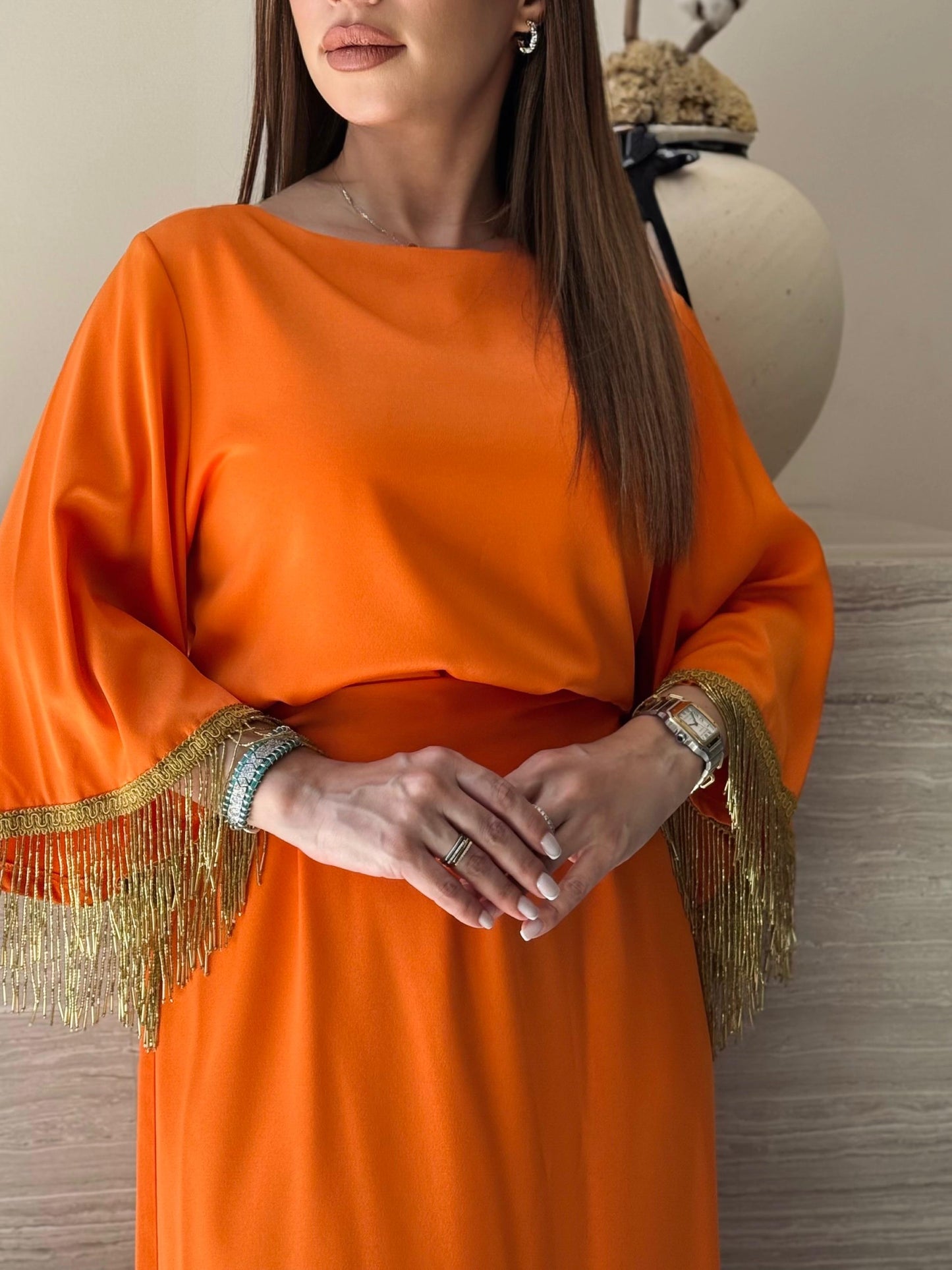 Beads Sleeves - Orange