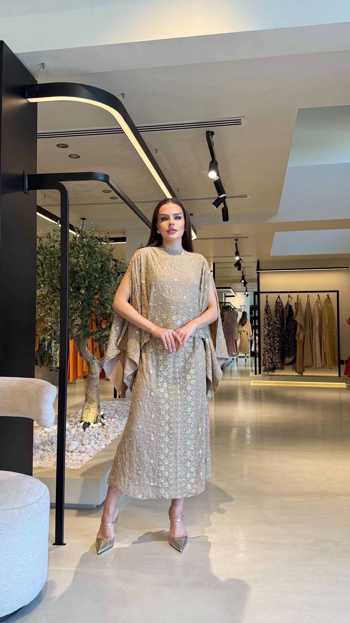 Two Piece versatile Jelwa Dress-Caramel