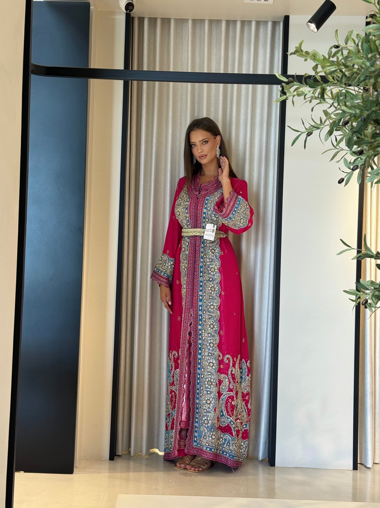 Morrocan pink x blue Kaftan