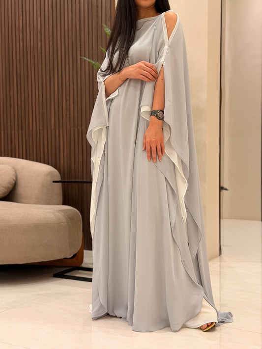 Grey softness Flow• open shoulders•