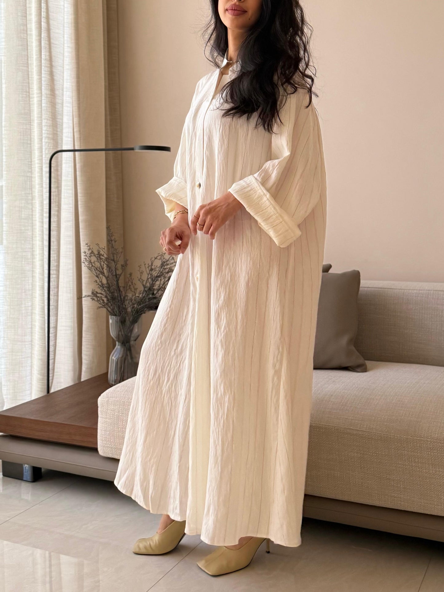 Light Crumbles Dress- cream