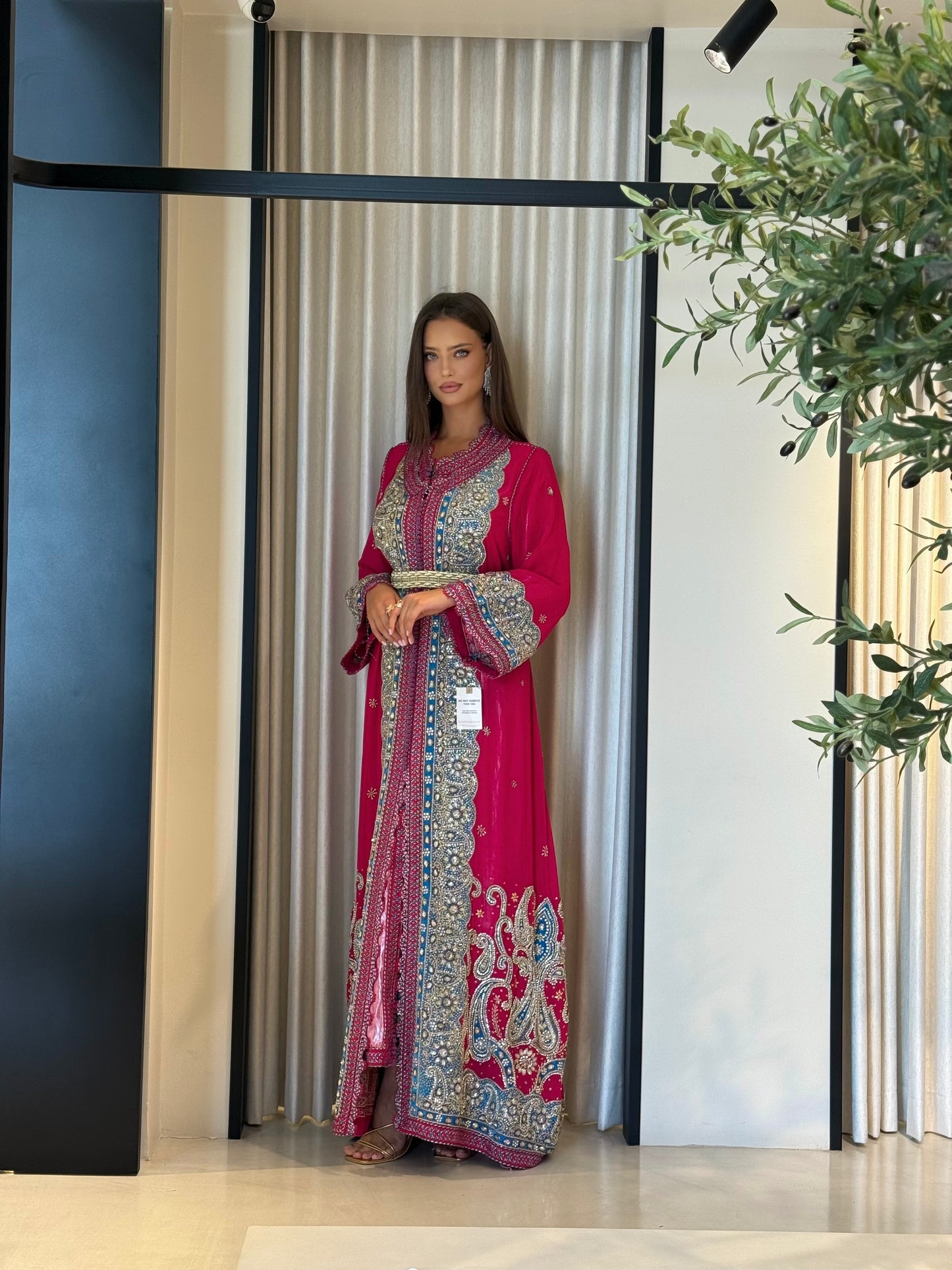Morrocan pink x blue Kaftan