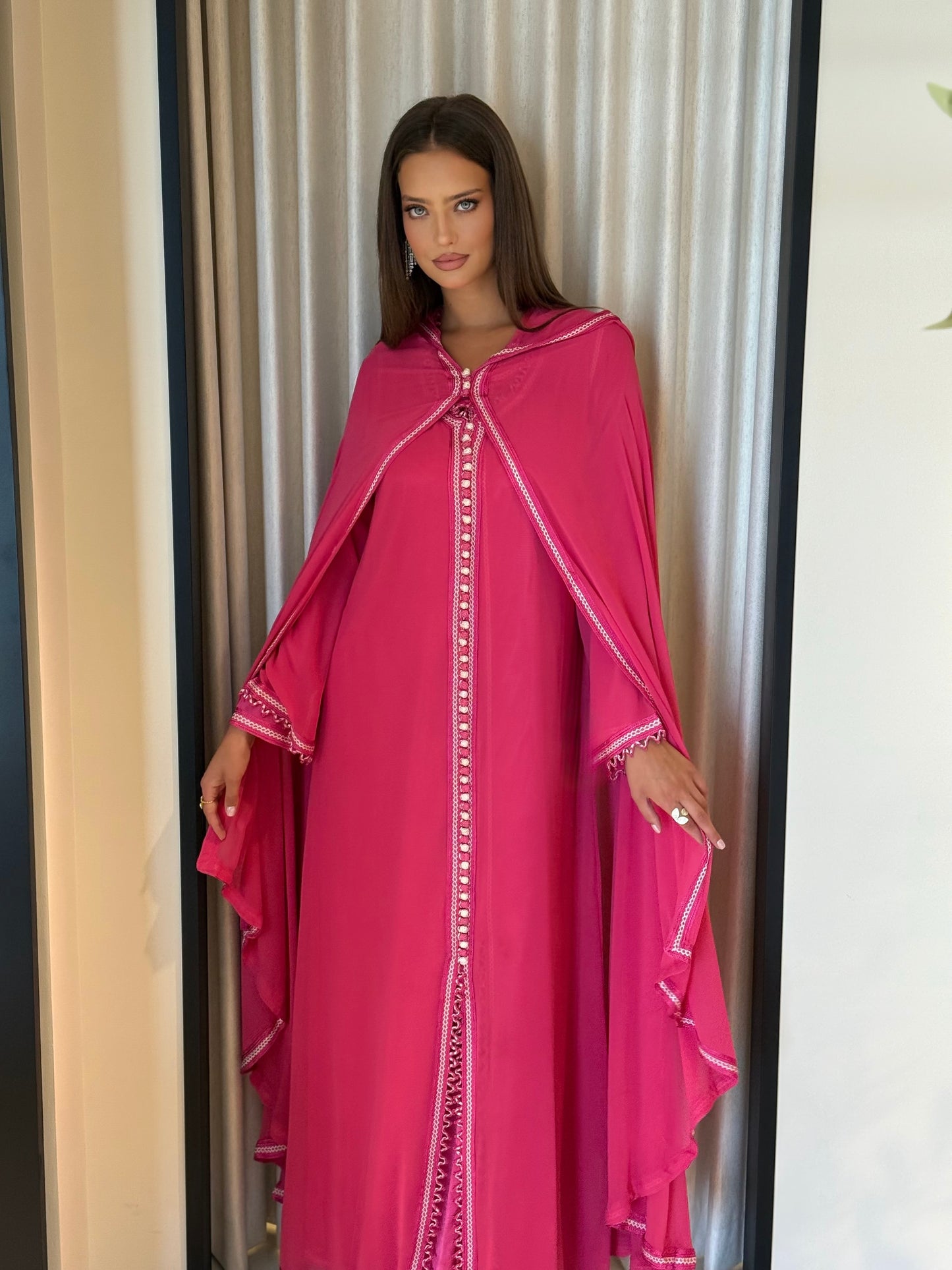 Morrocan Kaftan -Fuschia
