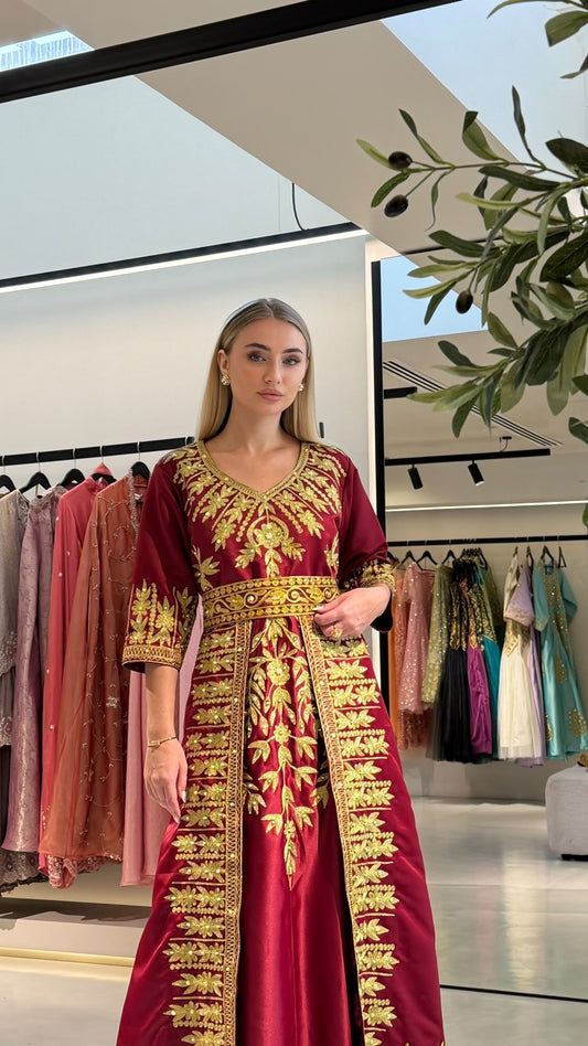 Nashel Jelwa Bridal Dress- Red
