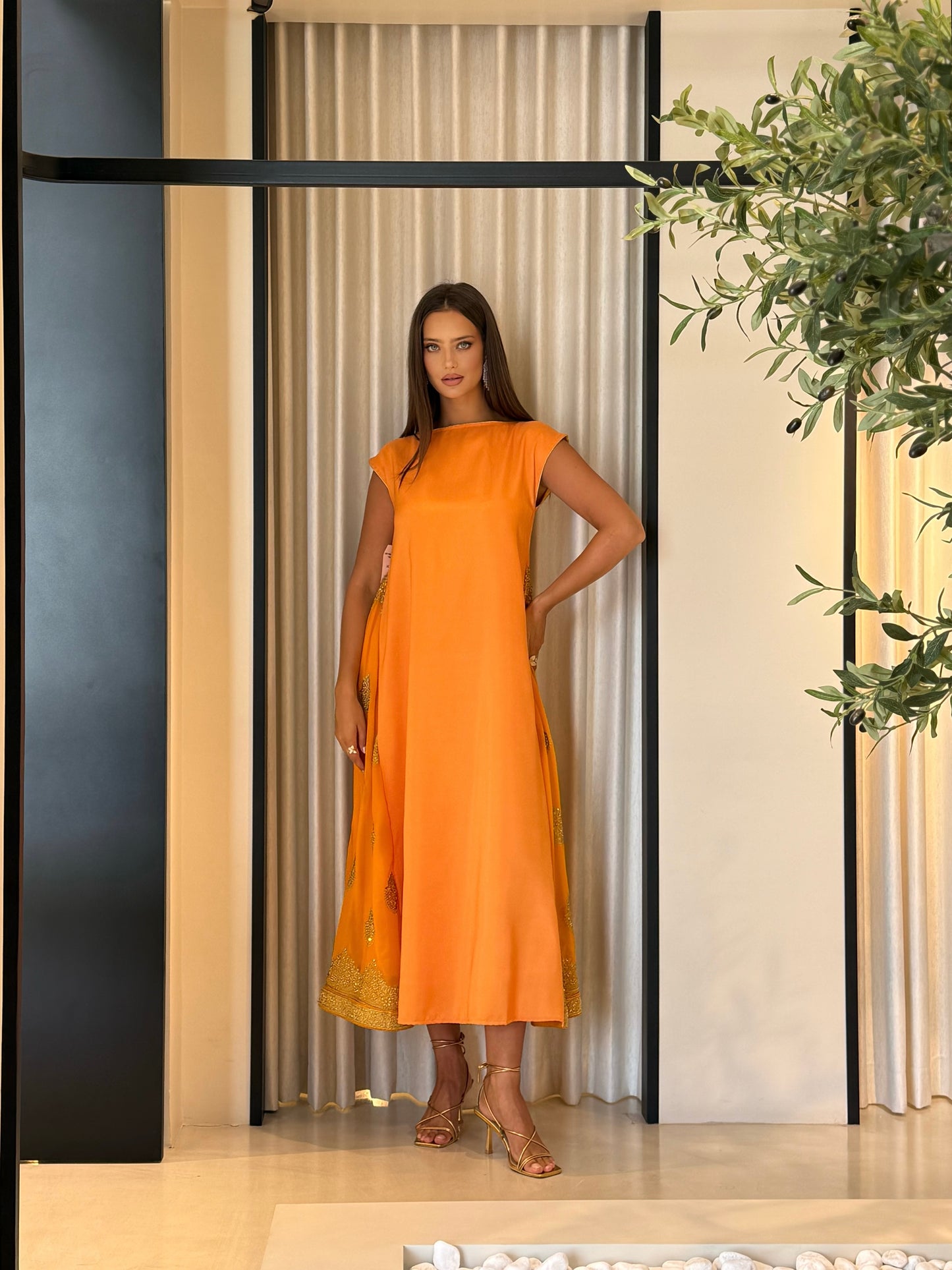 Jelwa Dress-mustard