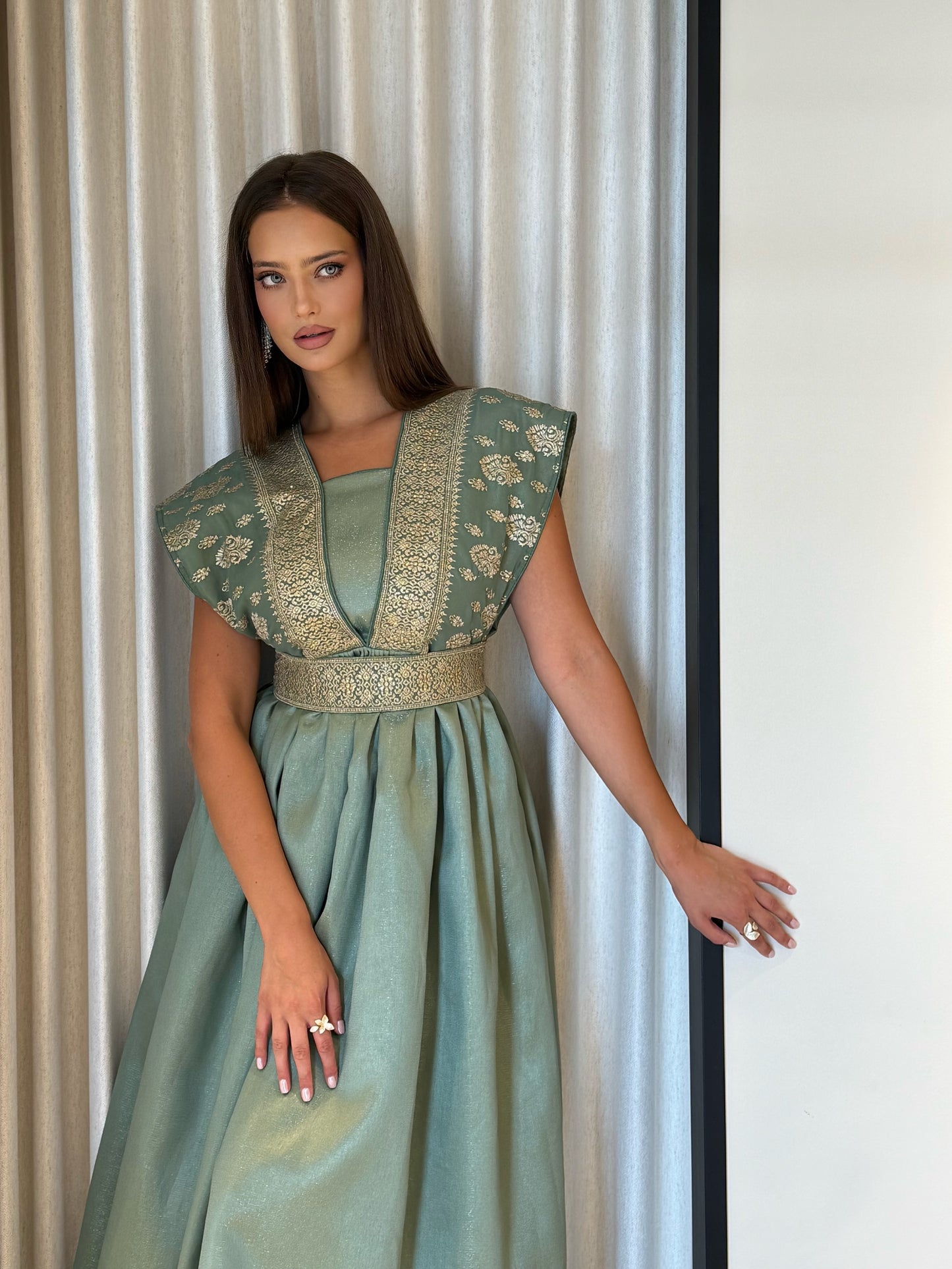 Jelwa Dress-Mint