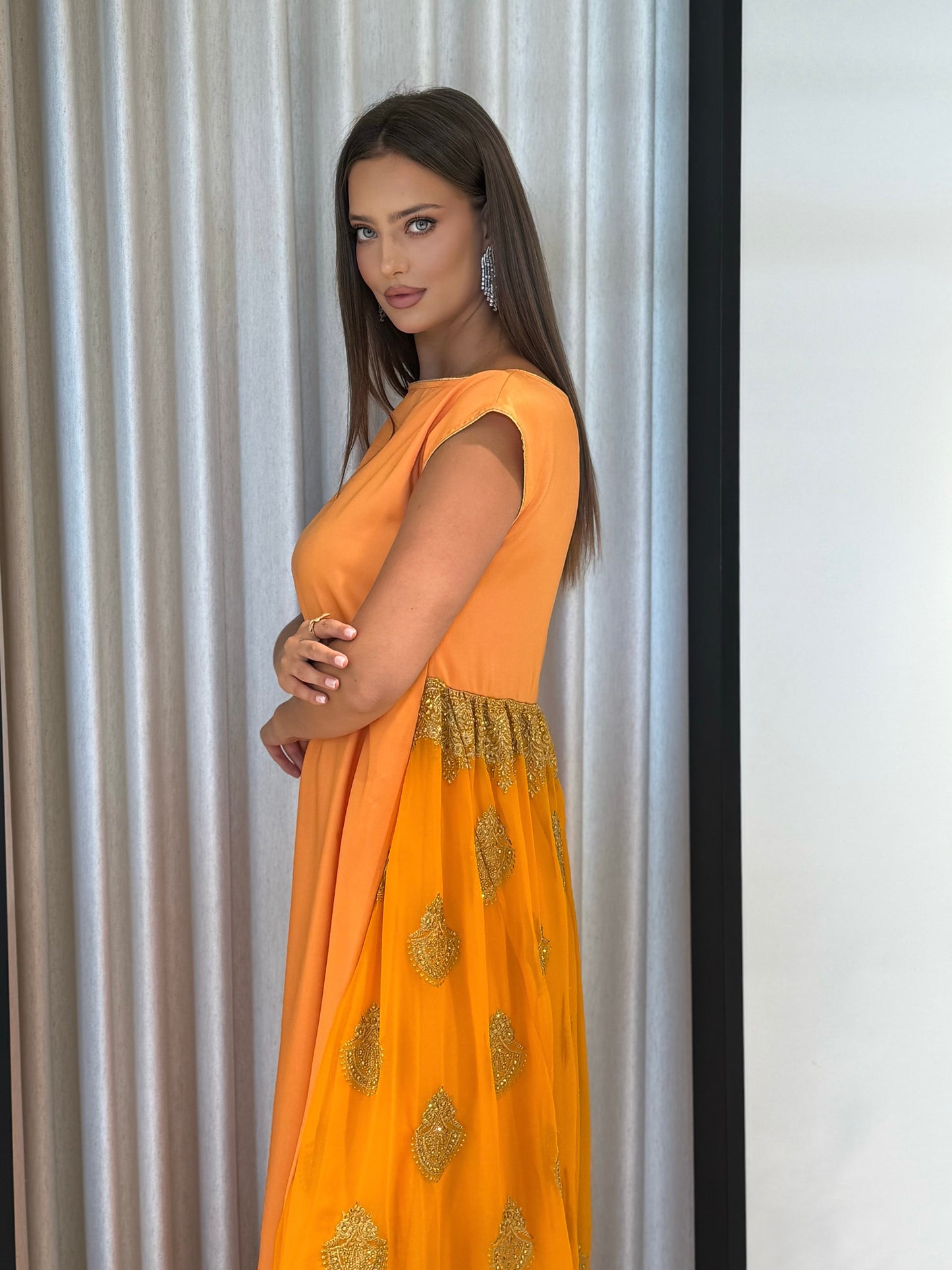 Jelwa Dress-mustard