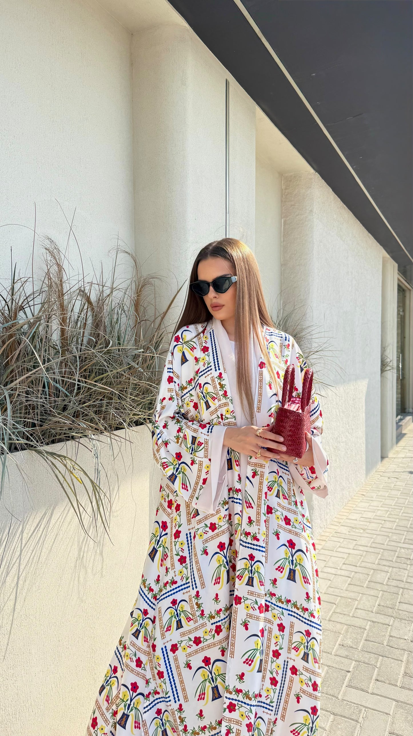 Whimsical Abaya - microflorals
