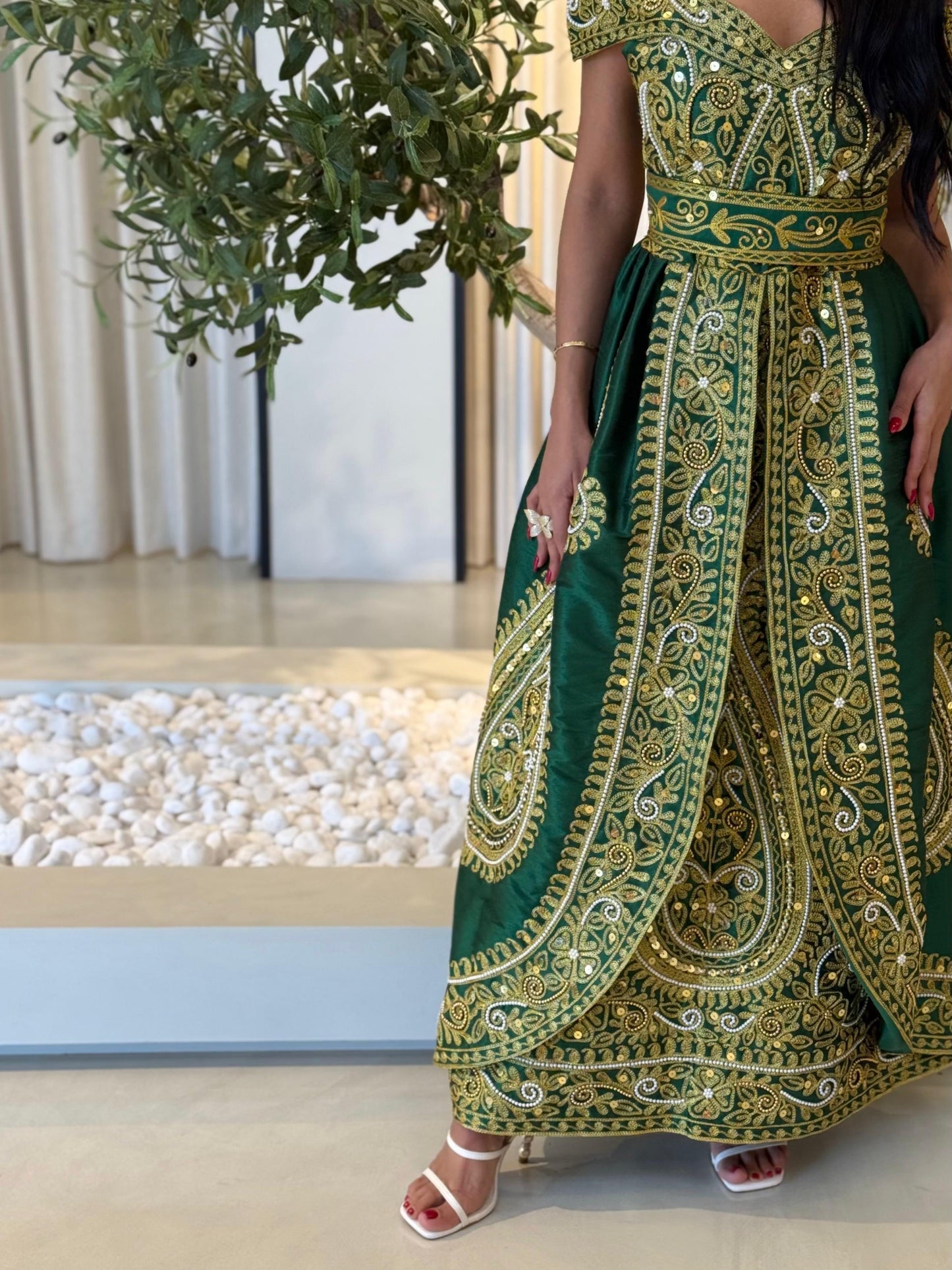 Jelwa Nashel Bridal Dress - Green 3