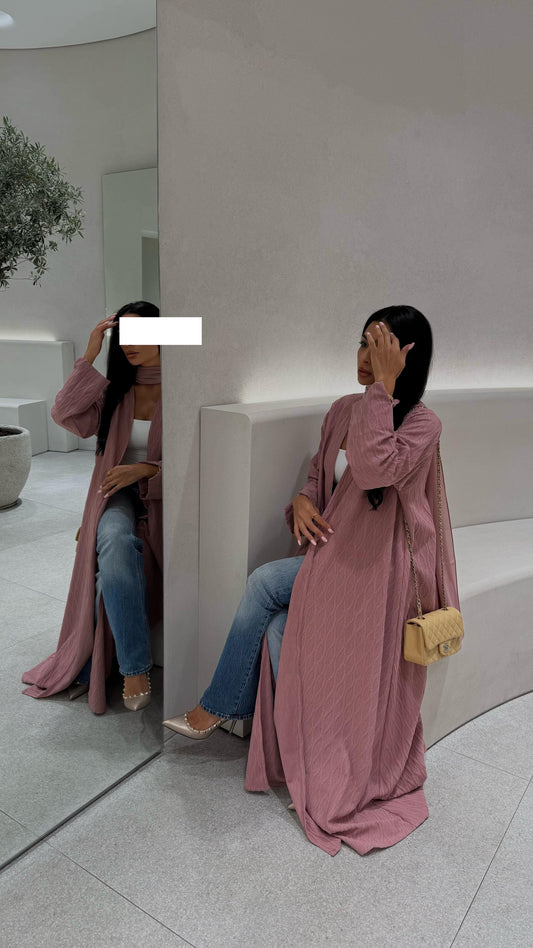 The Basic Abaya -Dusty Rose