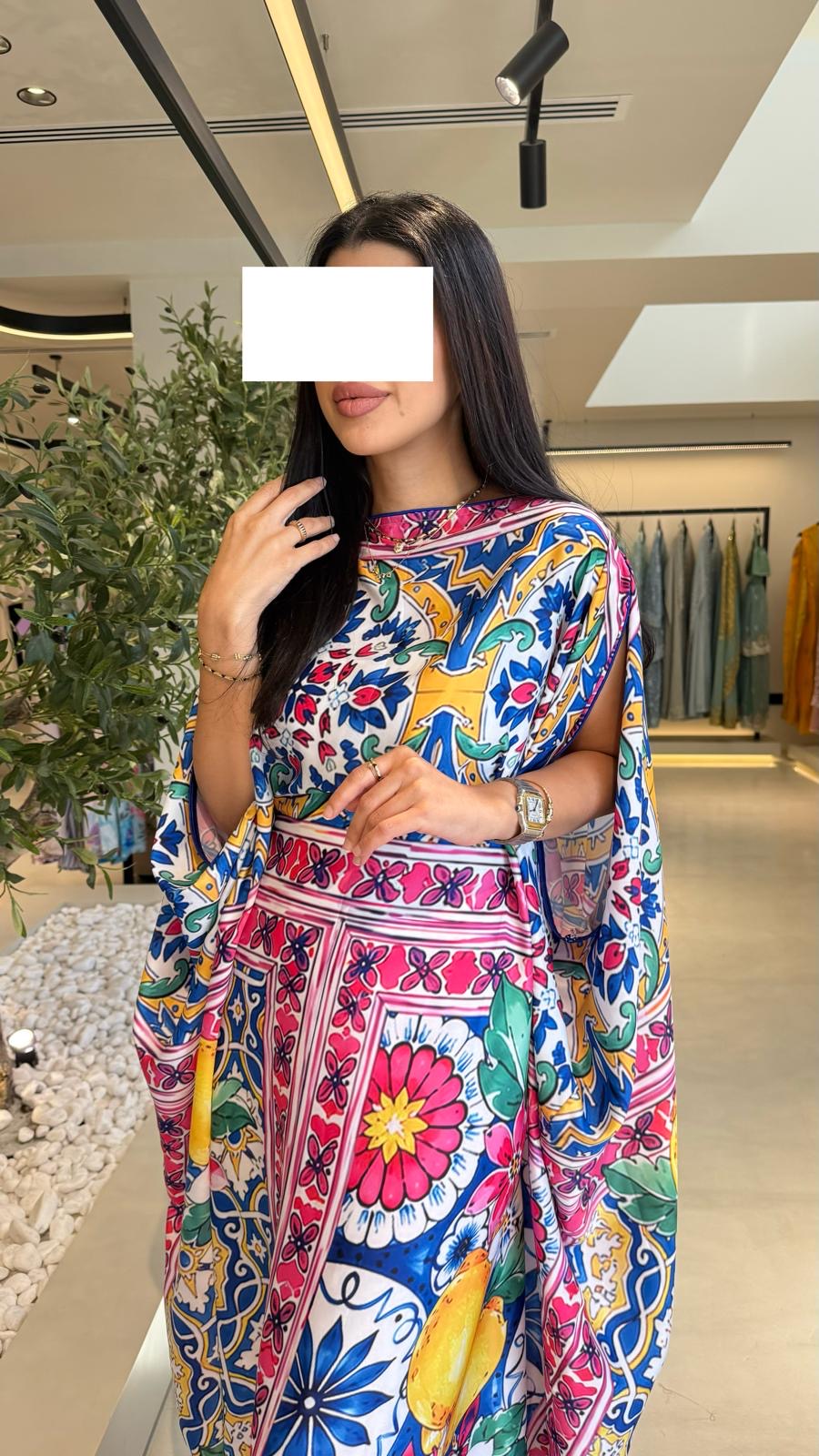 Summer floral kaftan  - Floral Drapes