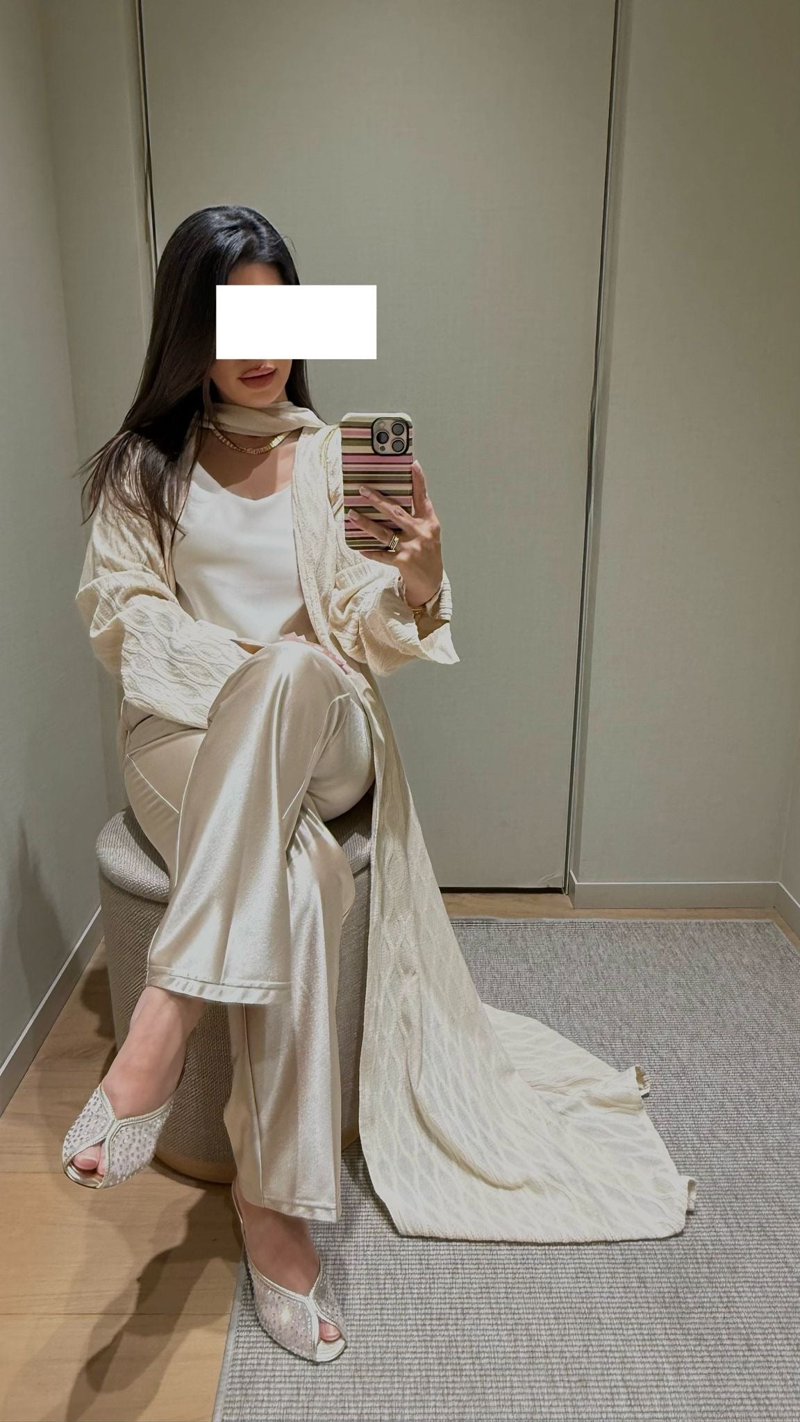 The Basic Abaya -Crème