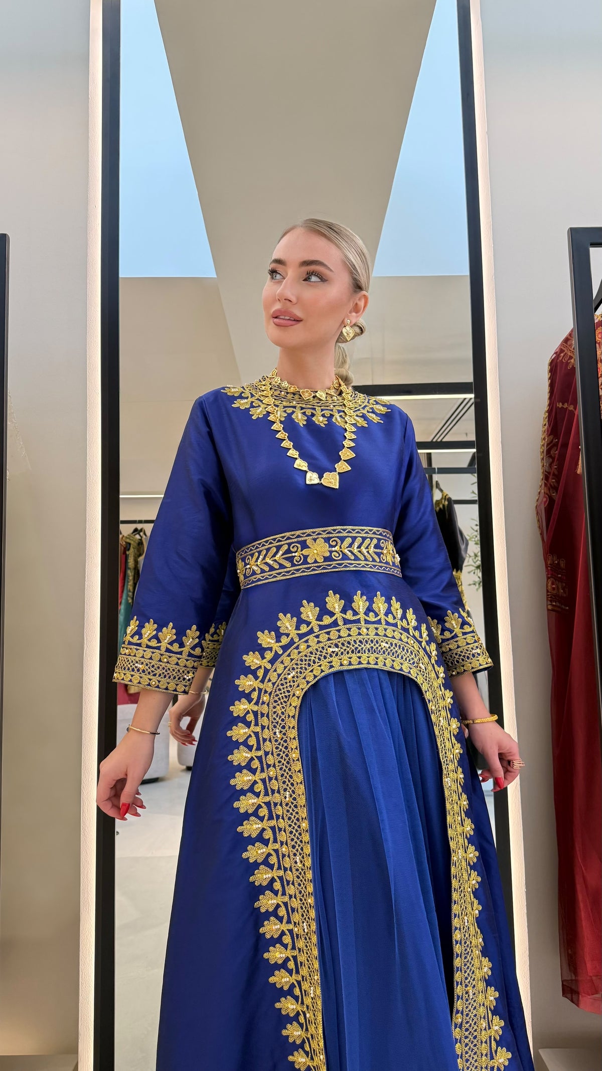 Nashel Jelwa Dress X Tulle-Royal blue