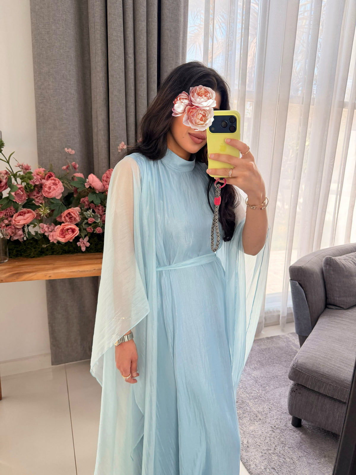 Organza Flow  - Sky Blue