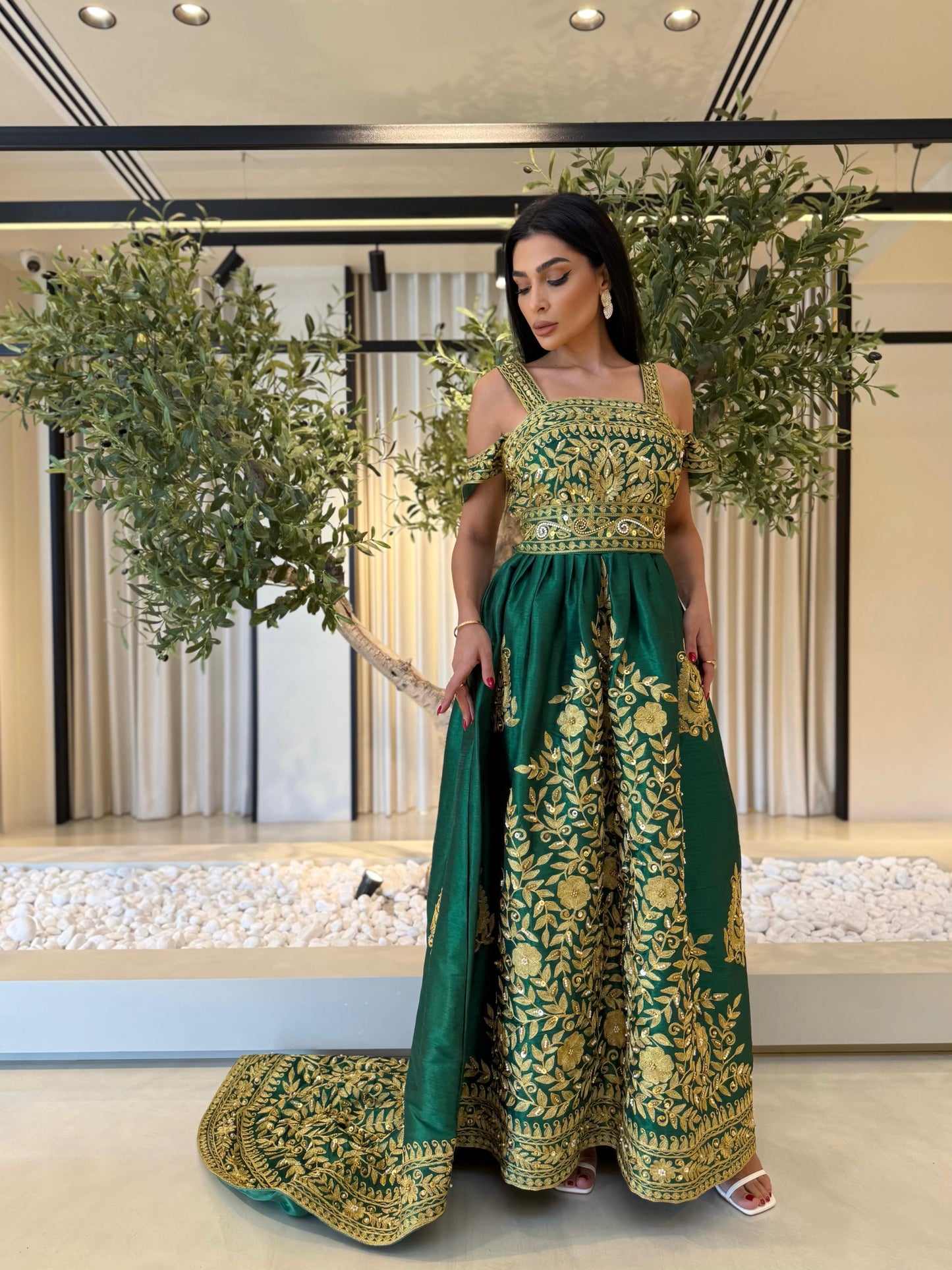 Jelwa Nashel Bridal Dress - Green 2