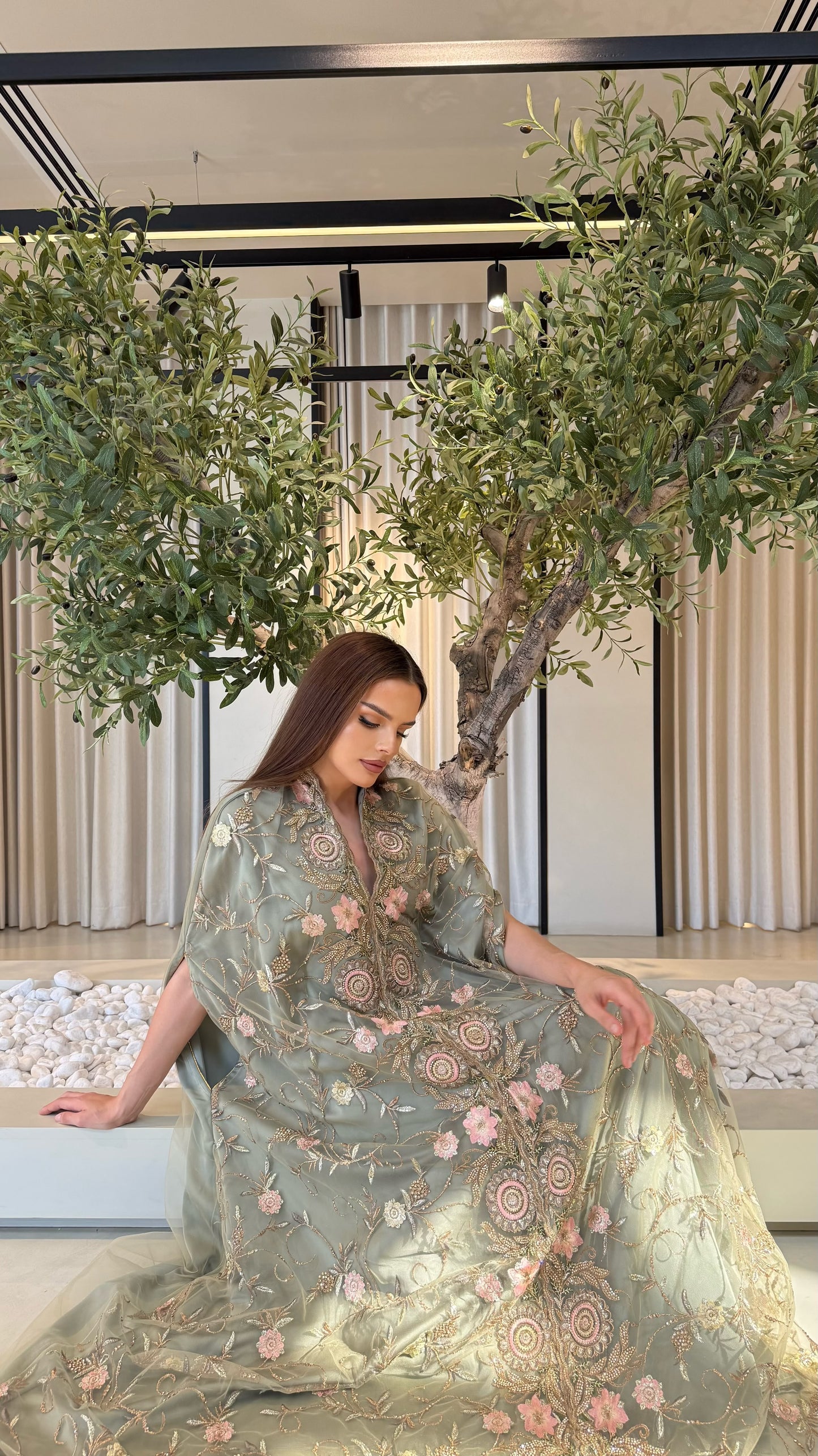 Cape Jelwa kaftan -Olive
