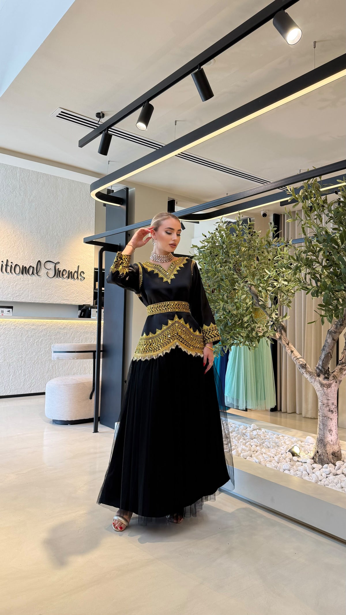 Nashel Jelwa Dress X Tulle x Pearls - Black