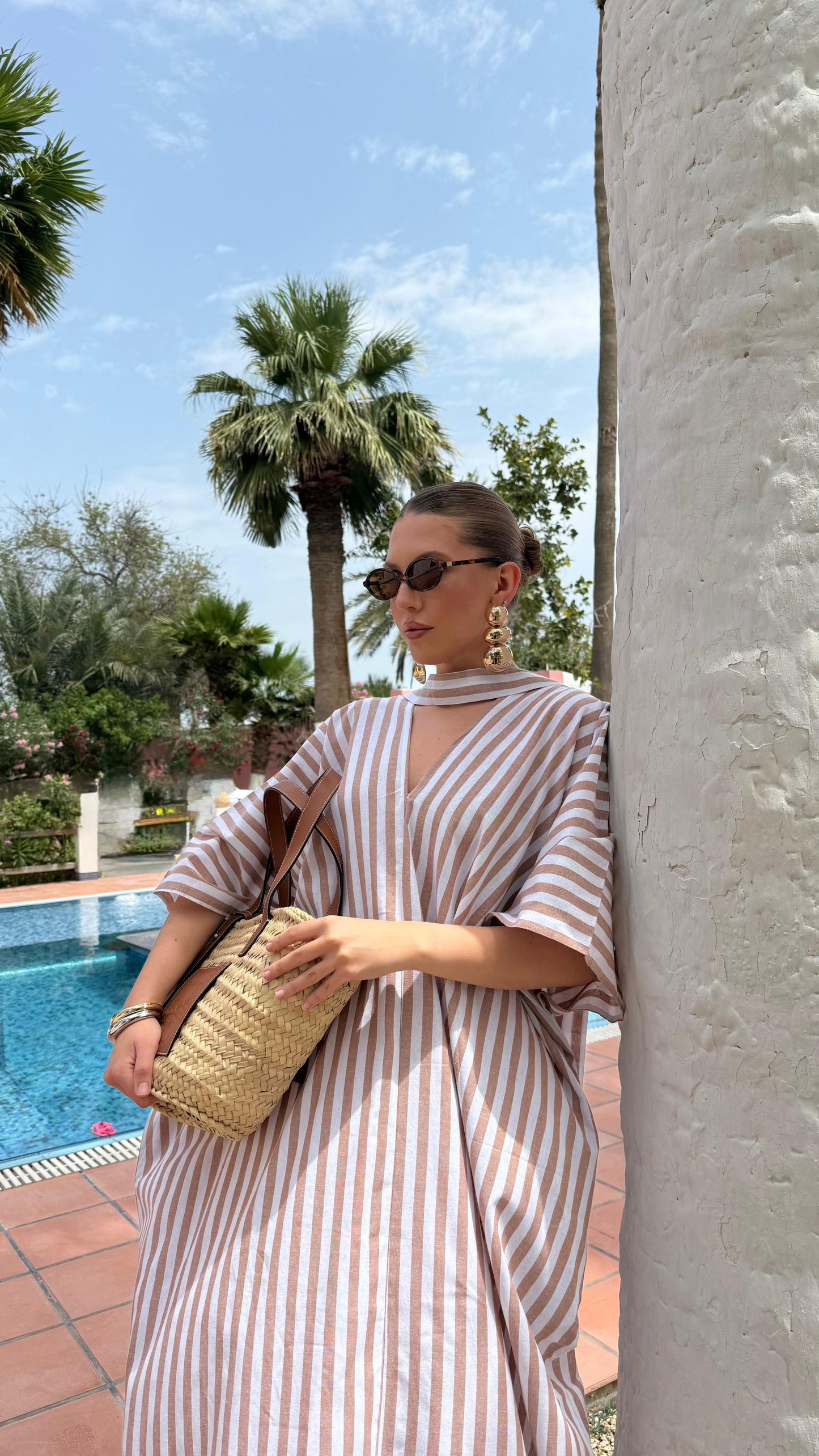 TT Summer Dress- Copper Stripes