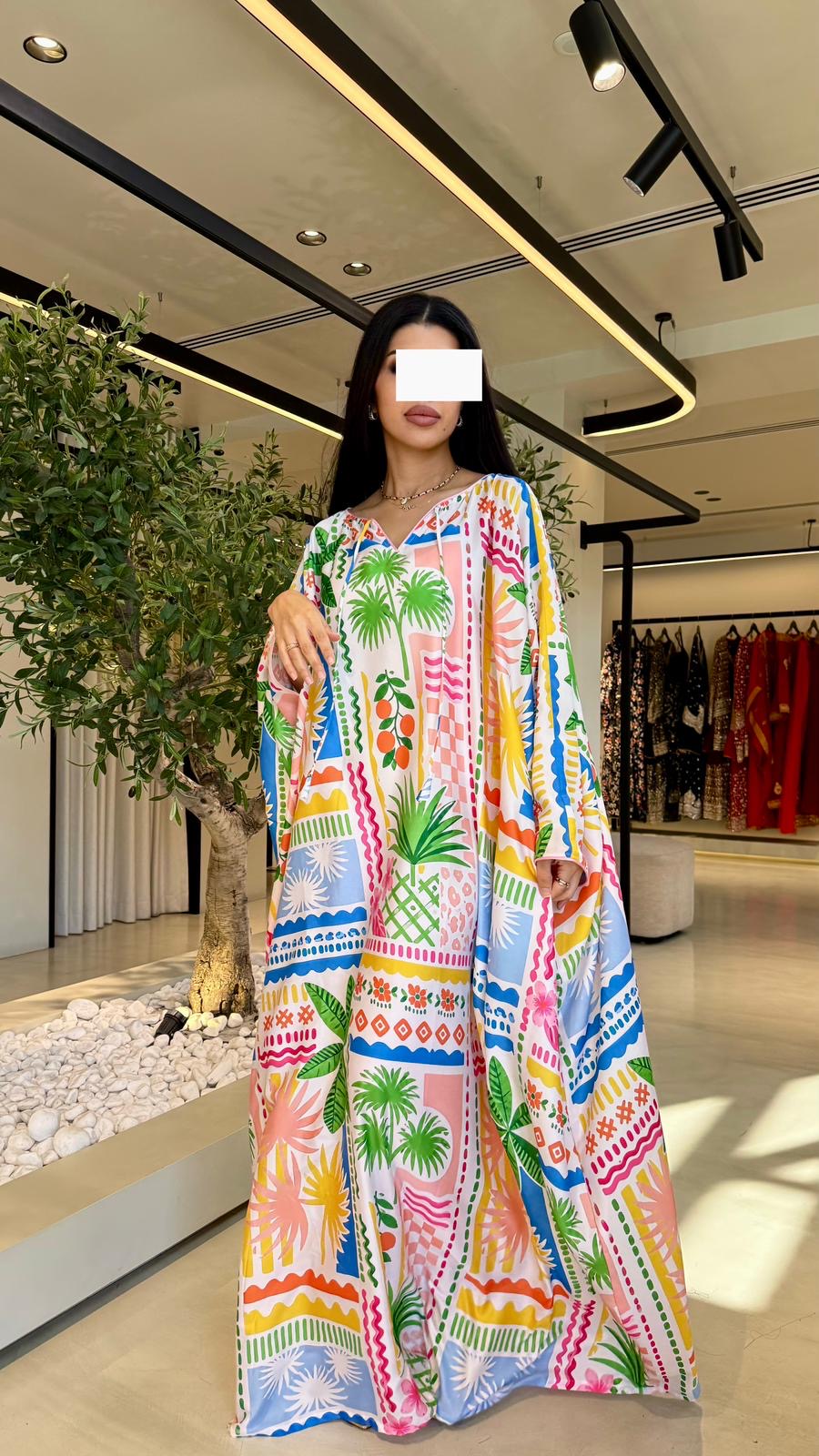 Summer floral kaftan  - Sunny Beaches