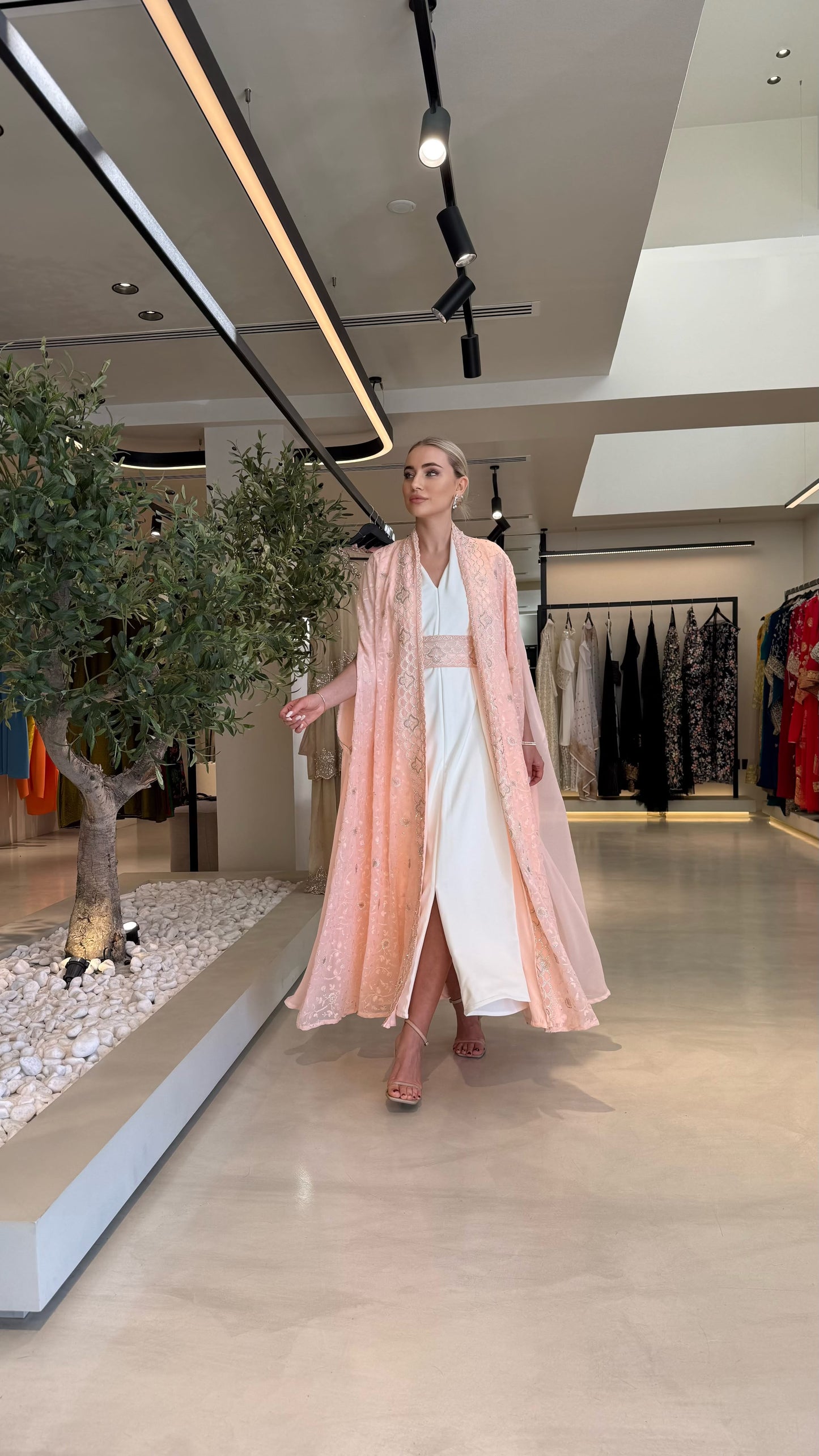 Two piece Cape - peach