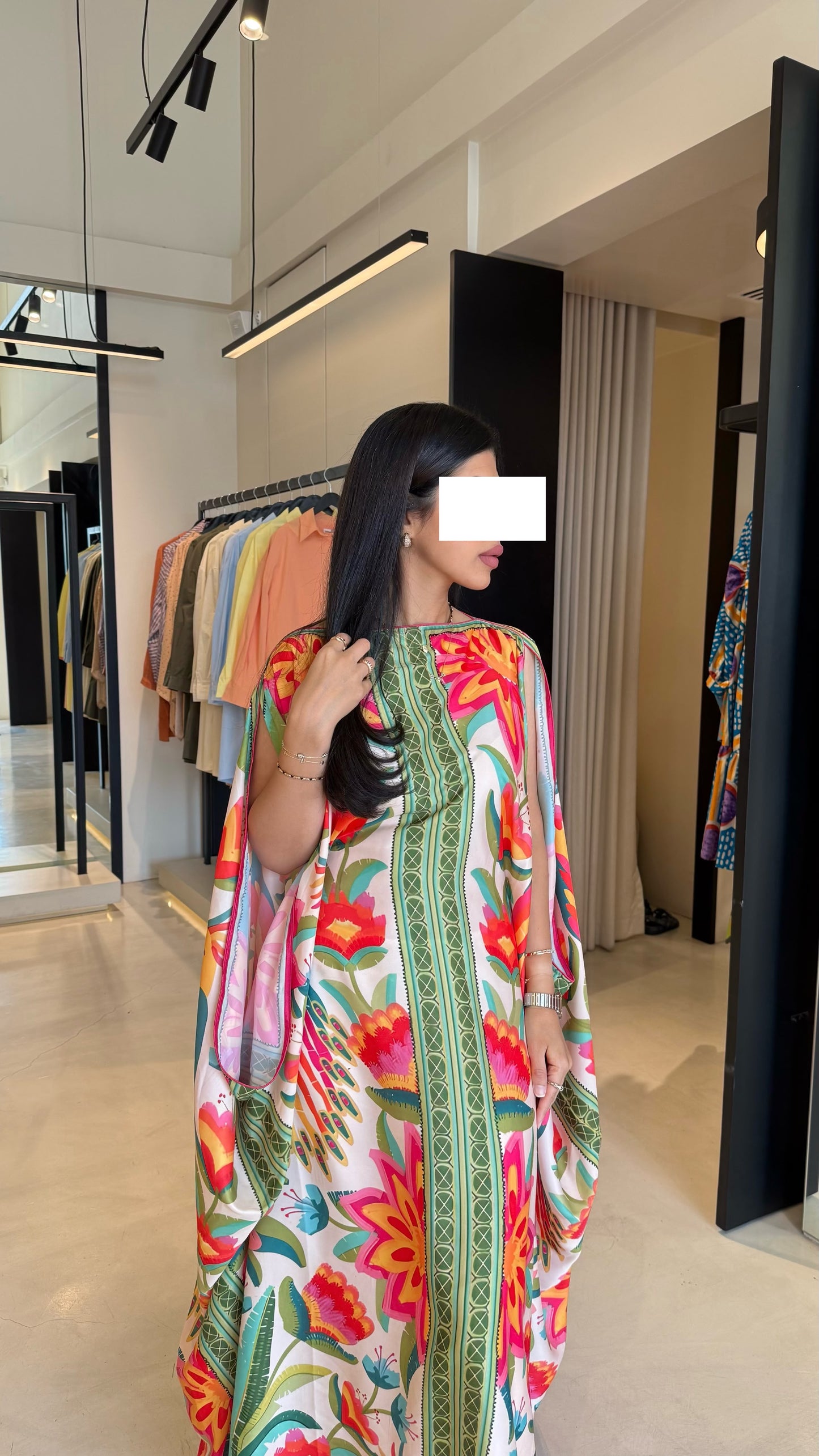 Summer floral kaftan  - Floral Drapes