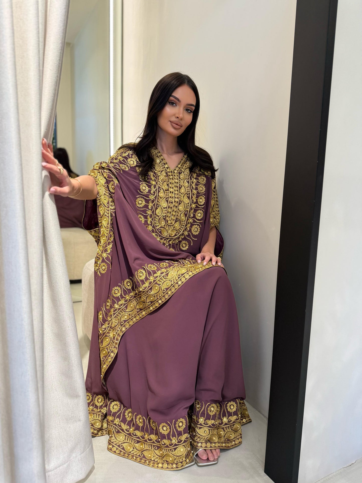 Nashel double layer Cape- lilac