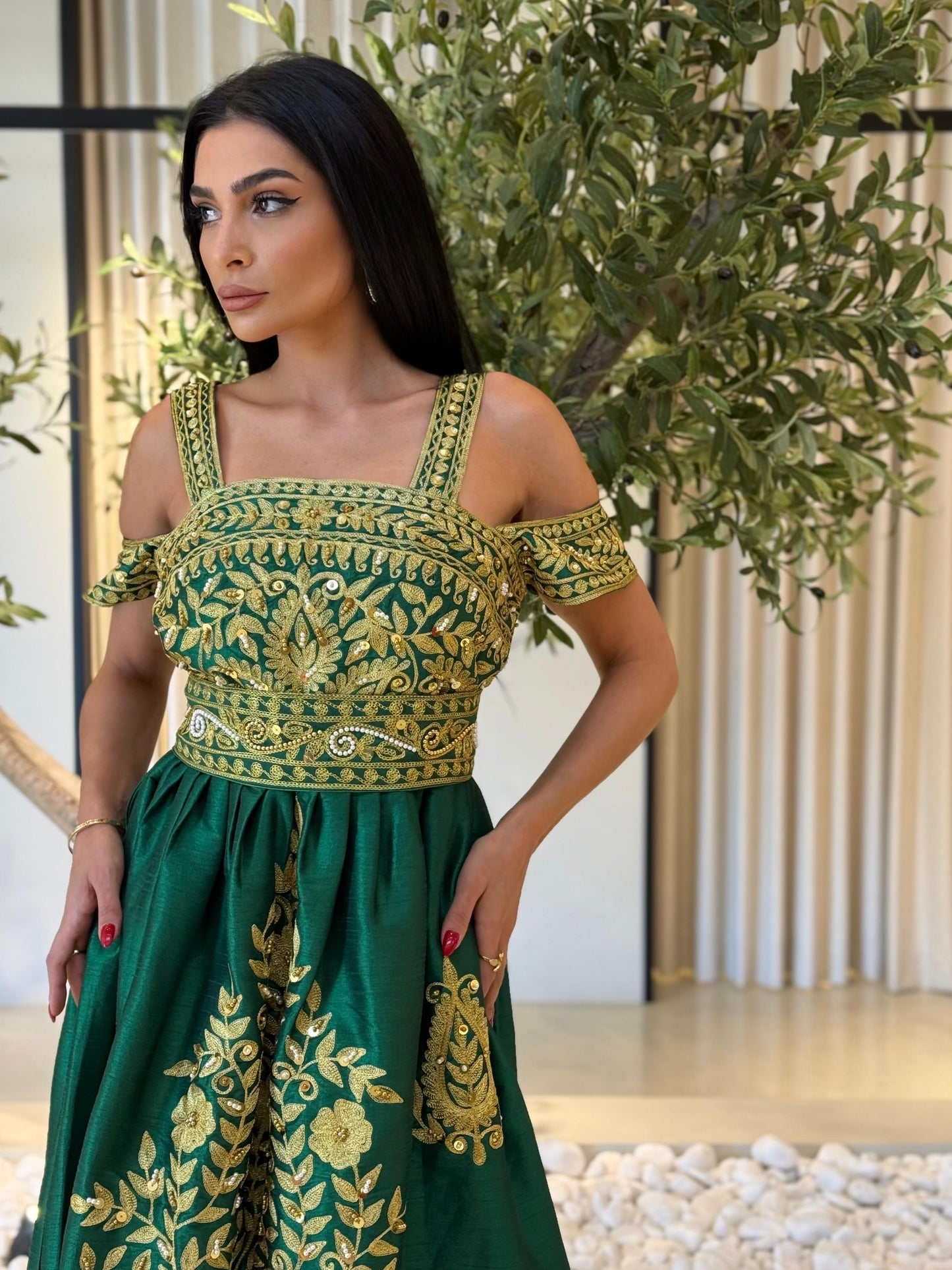 Jelwa Nashel Bridal Dress - Green 2