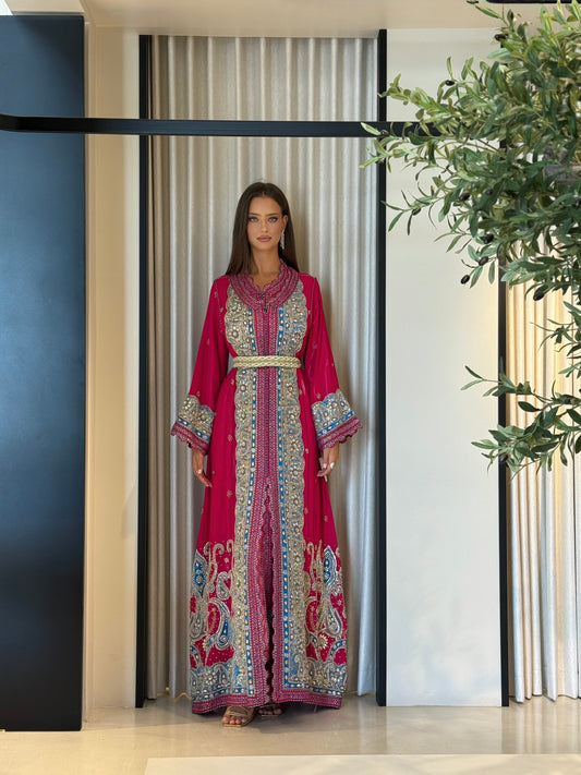 Morrocan pink x blue Kaftan