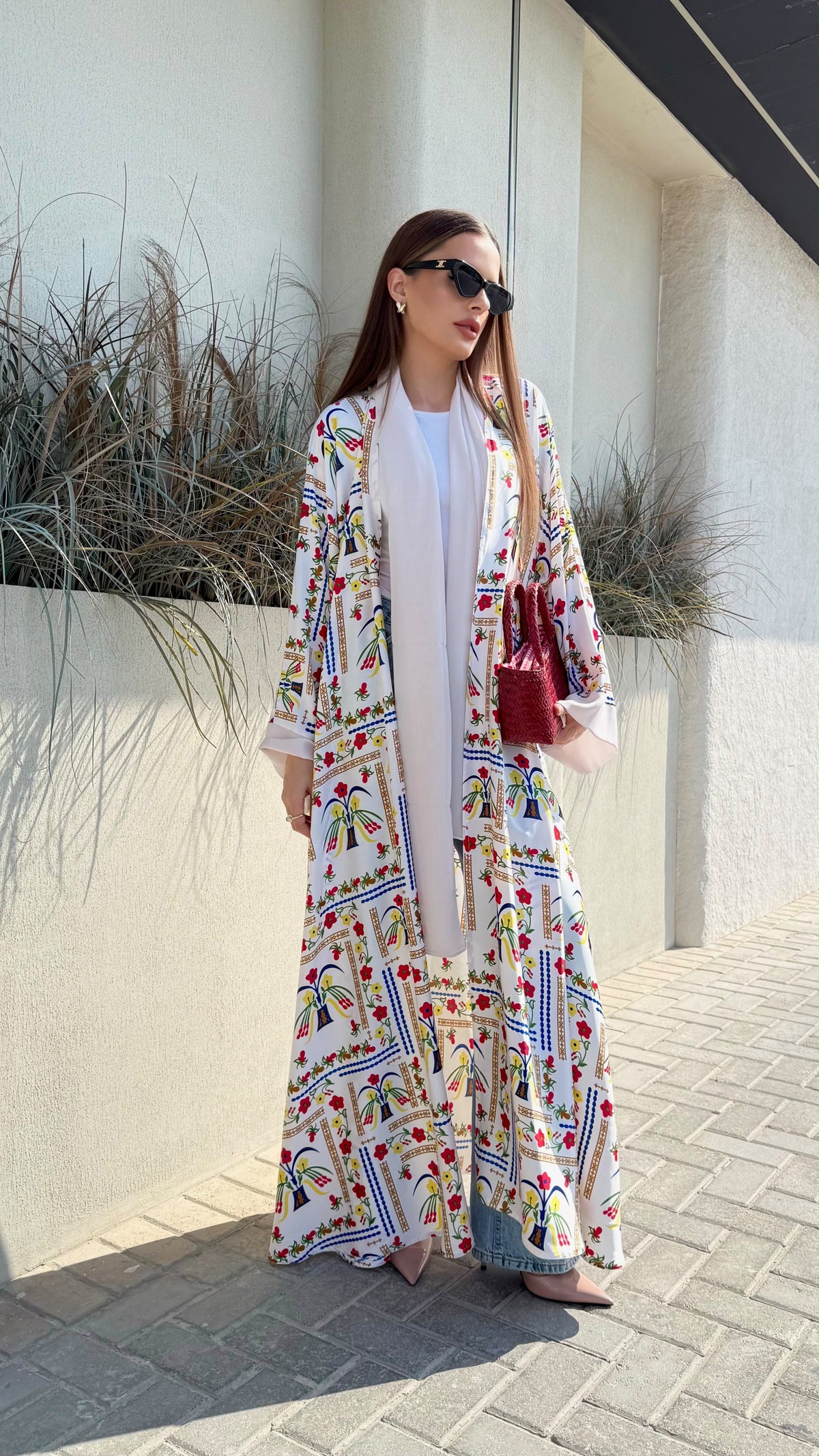 Whimsical Abaya - microflorals