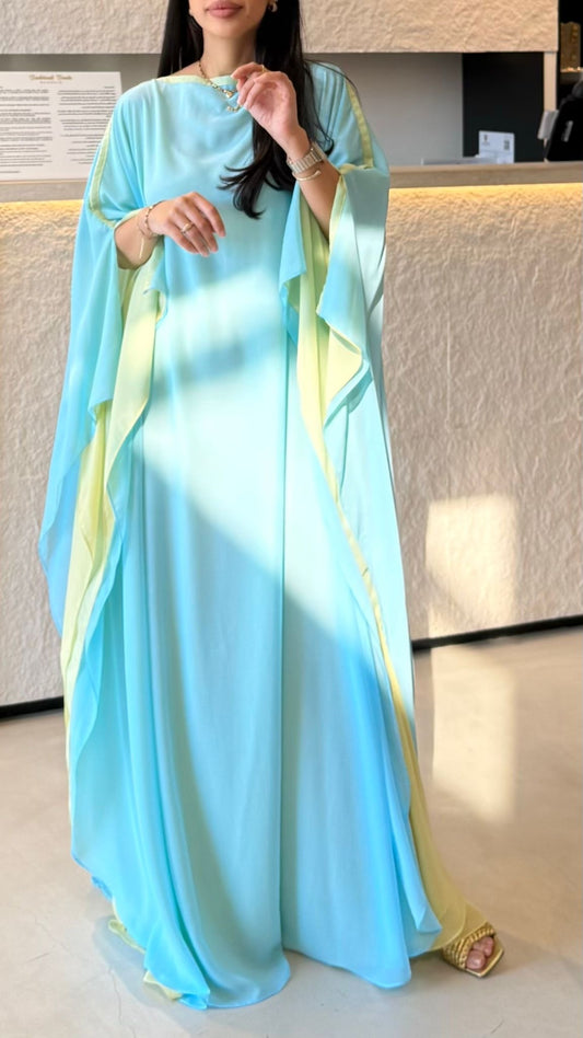 Flow Aqua x lime- Closed shoulders