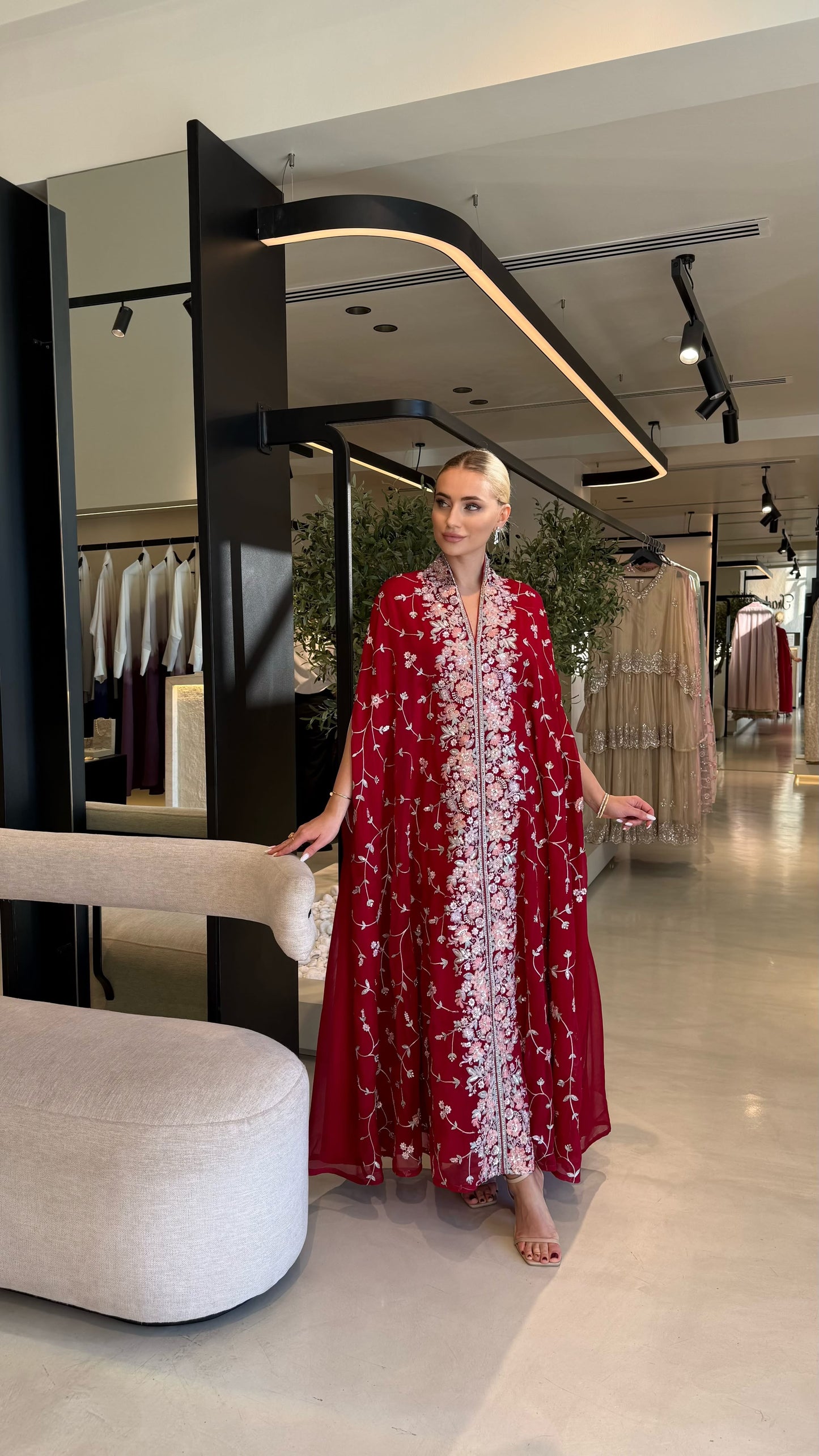 Cape Jelwa Kaftan -Red