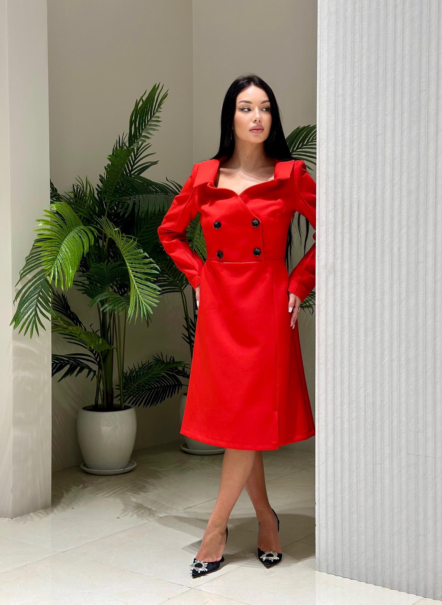 Red Blazer Dress 2