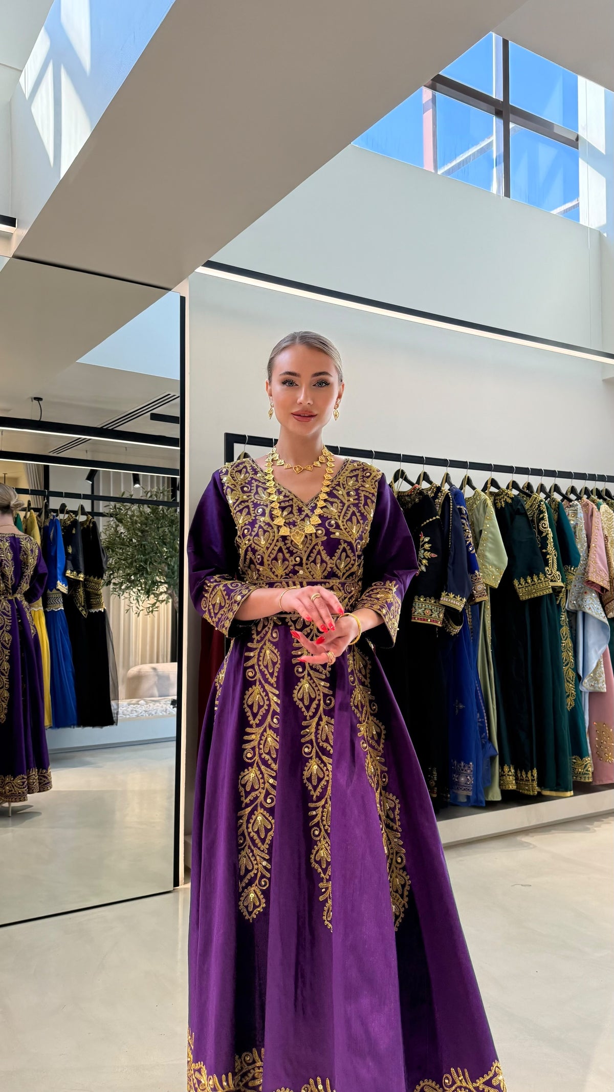 Nashel Jelwa Dress- violet