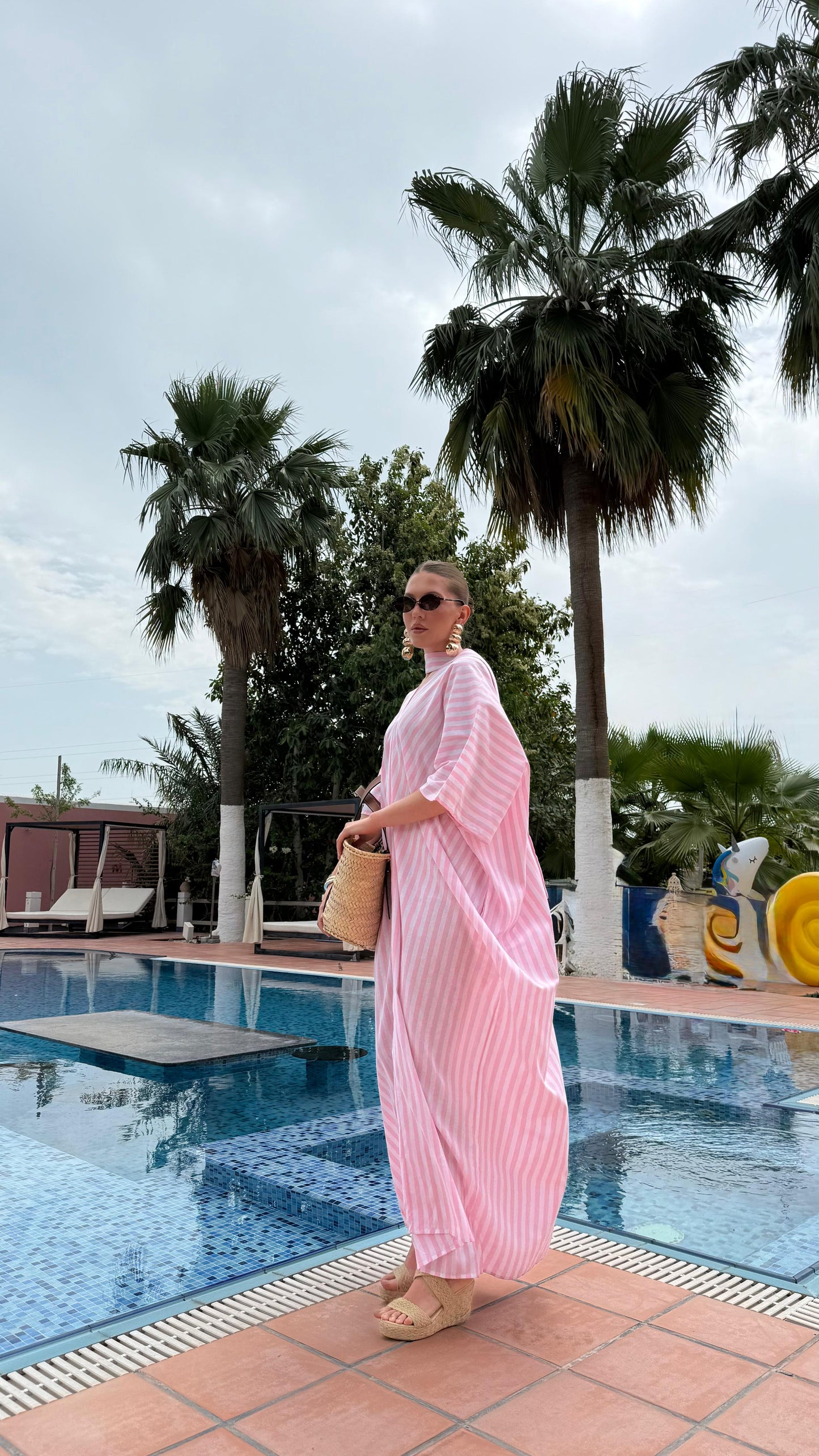 TT Summer Dress- Pink Stripes