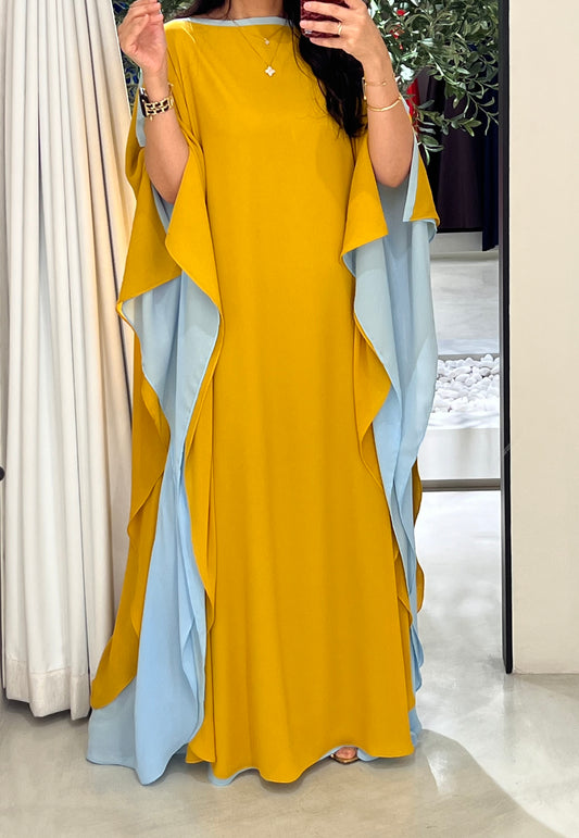Mustard x Blue  Flow •Closed shoulder•
